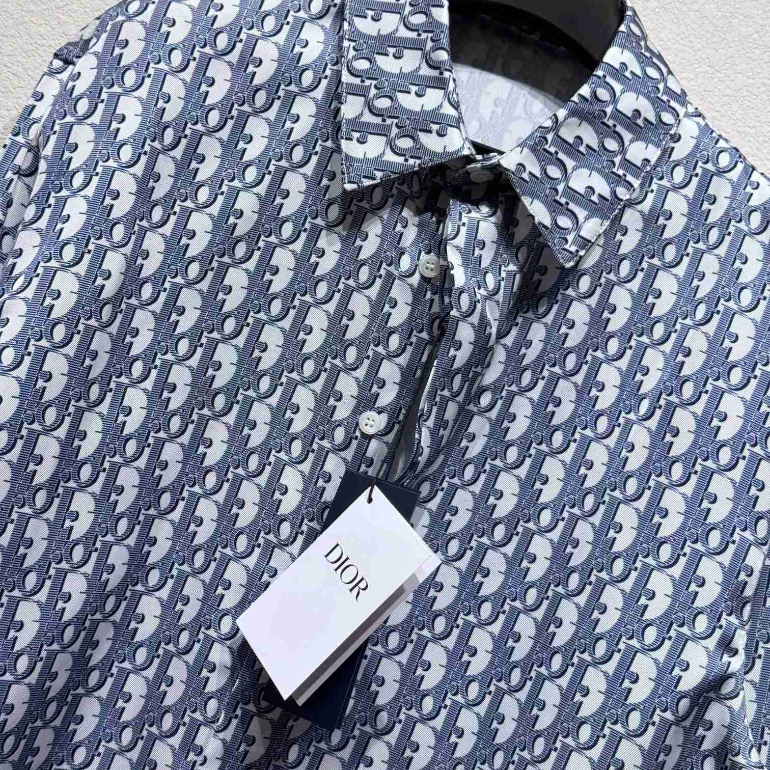 Dior Oblique Long-Sleeved Shirt  - EUR FASHION