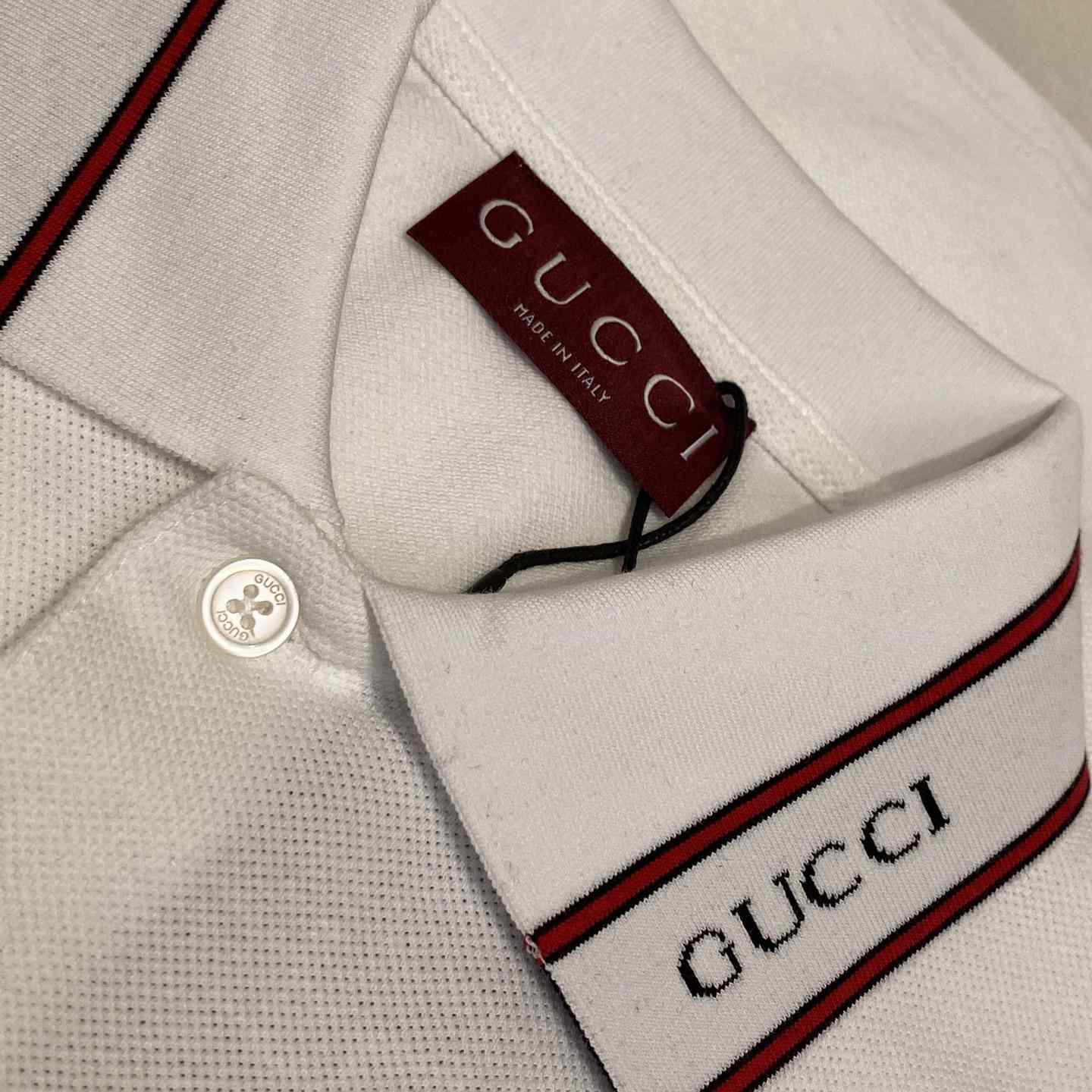 Gucci Cotton Piquet Polo Shirt  - EUR FASHION
