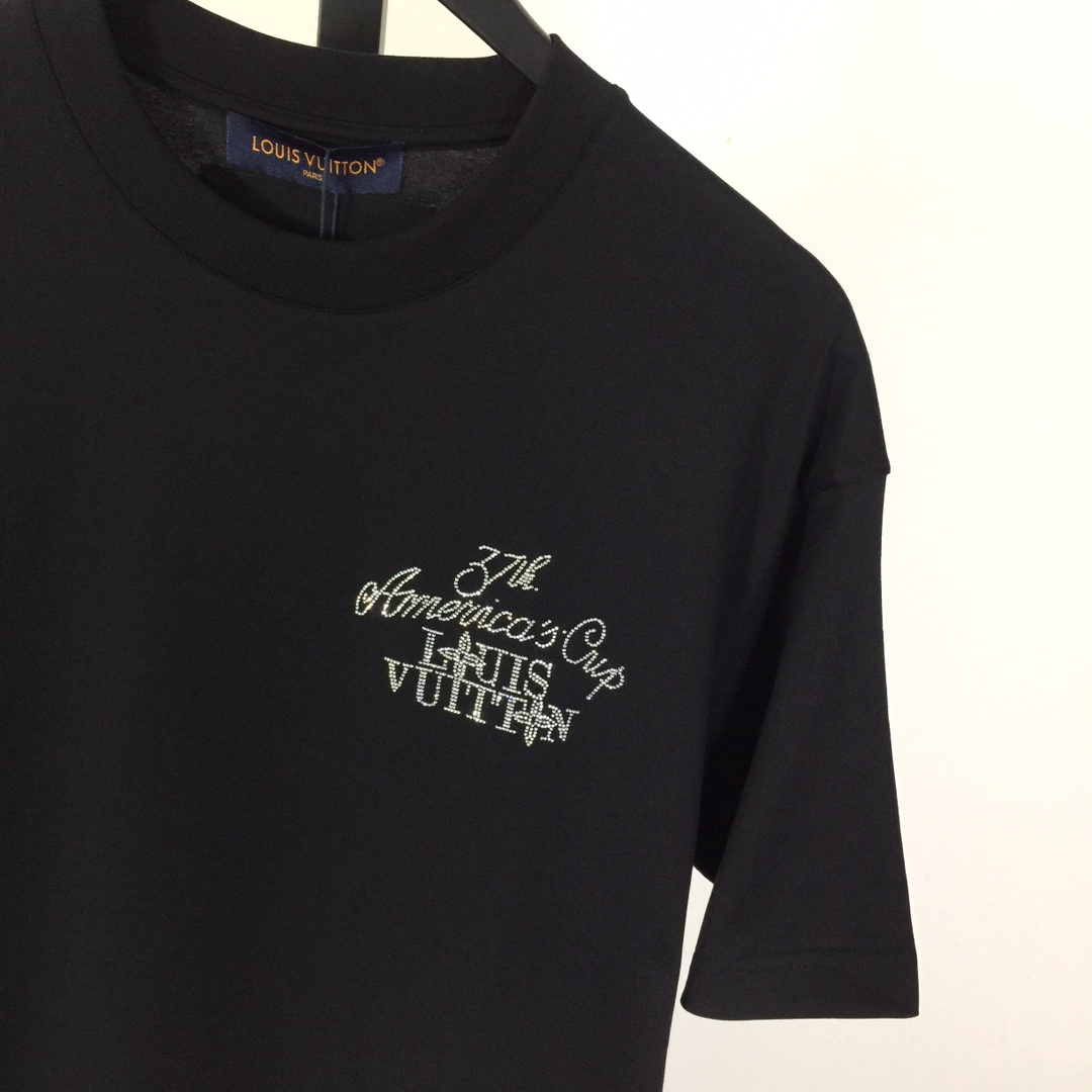 Louis Vuitton Embellished Short-Sleeved Cotton Crewneck - EUR FASHION