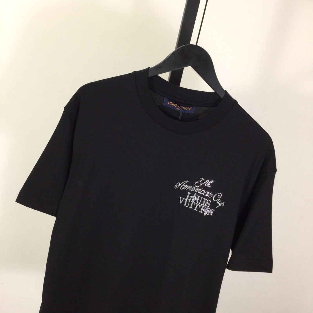 Louis Vuitton Embellished Short-Sleeved Cotton Crewneck - EUR FASHION