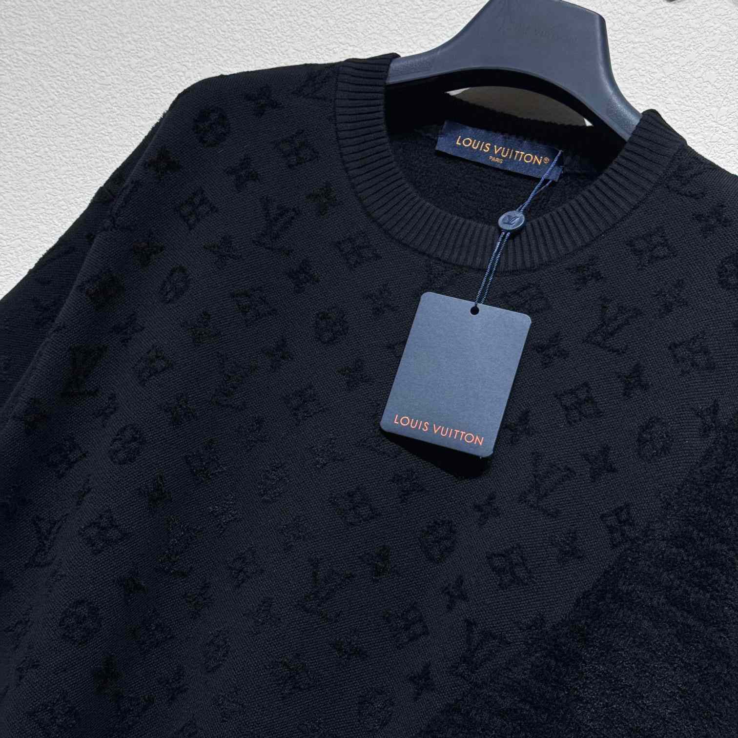 Louis Vuitton Graphic Jacquard Short-Sleeved Crewneck   1AHCMV - EUR FASHION