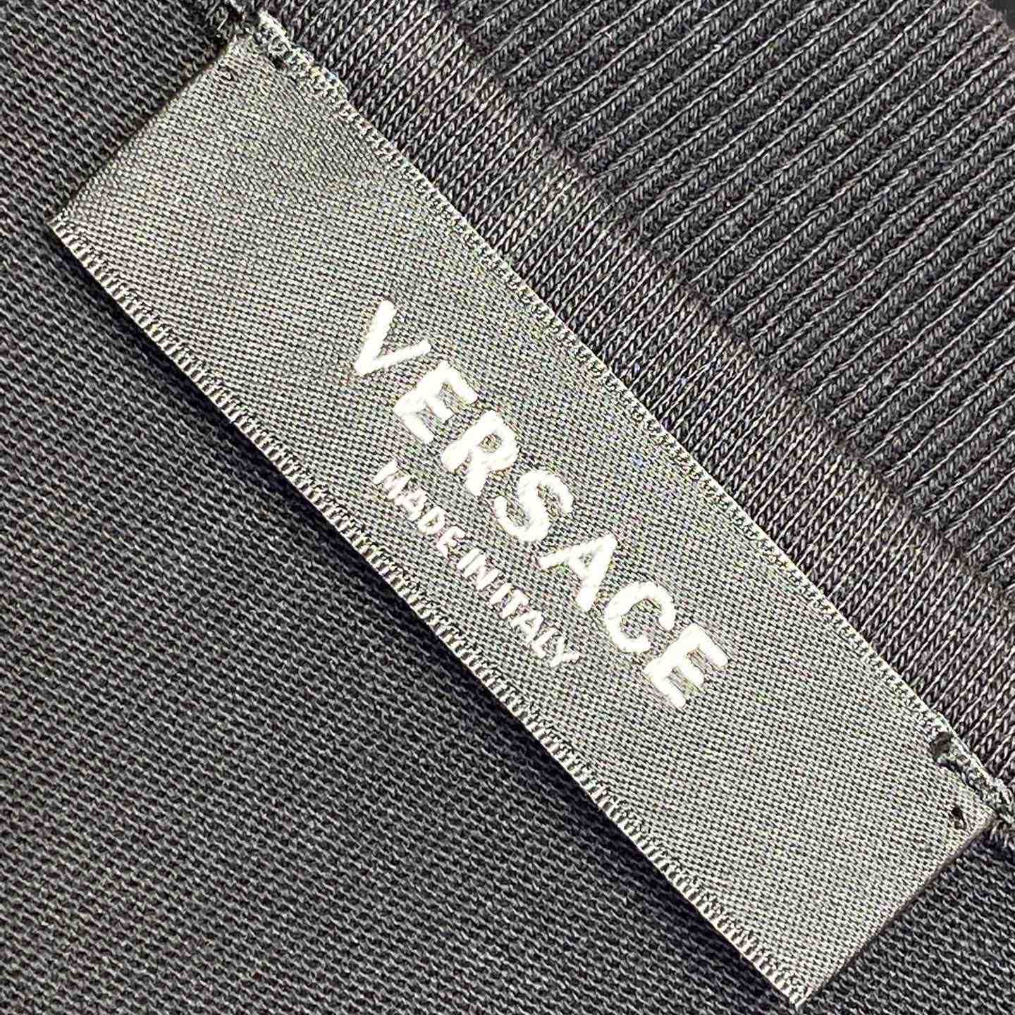 Versace Crystal Starfish Blason T-Shirt Black  - EUR FASHION