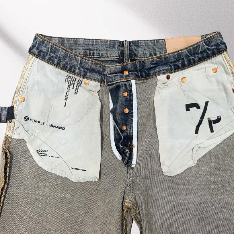 Purple-Brand Denim Shorts    6000 - EUR FASHION