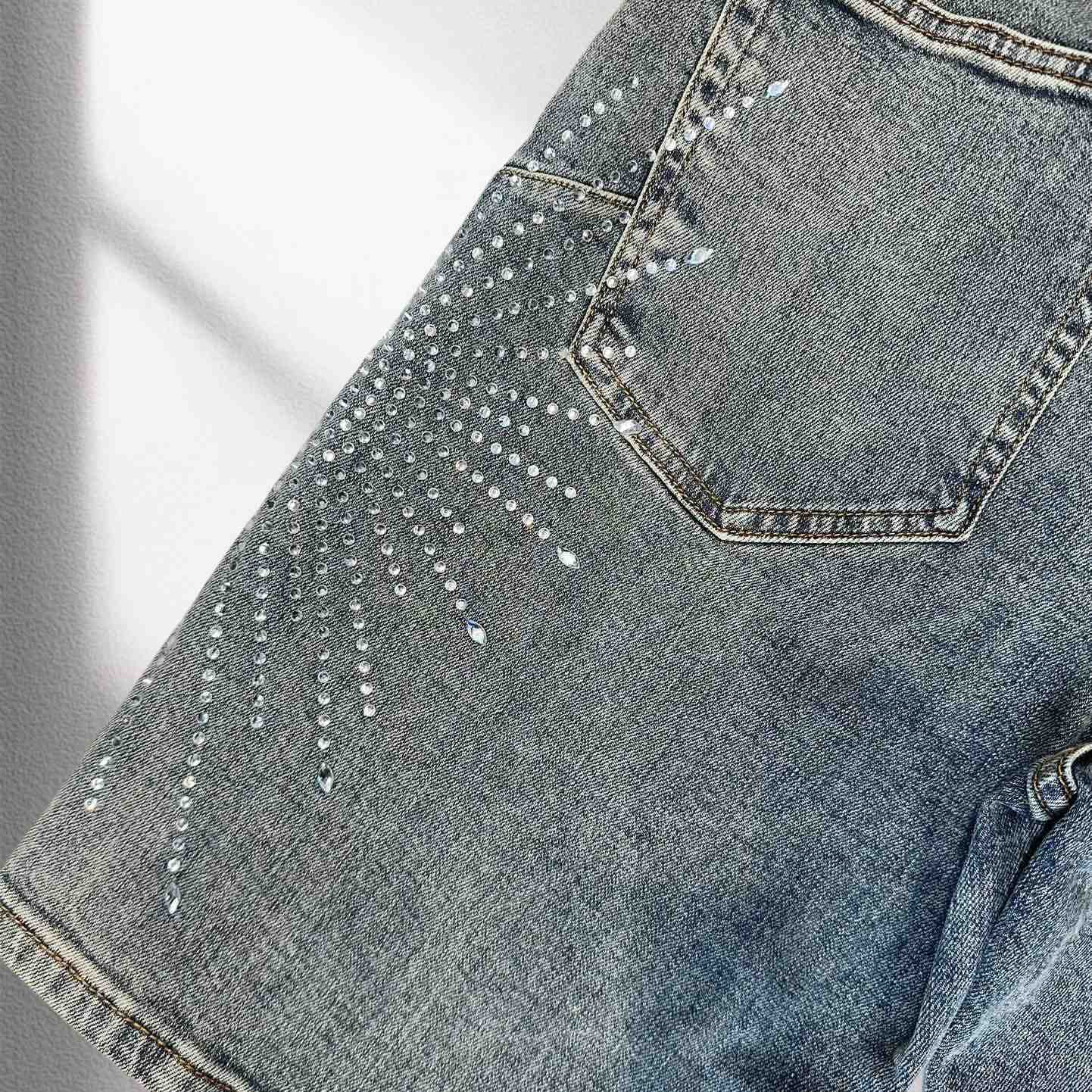 Purple-Brand Denim Shorts    6000 - EUR FASHION