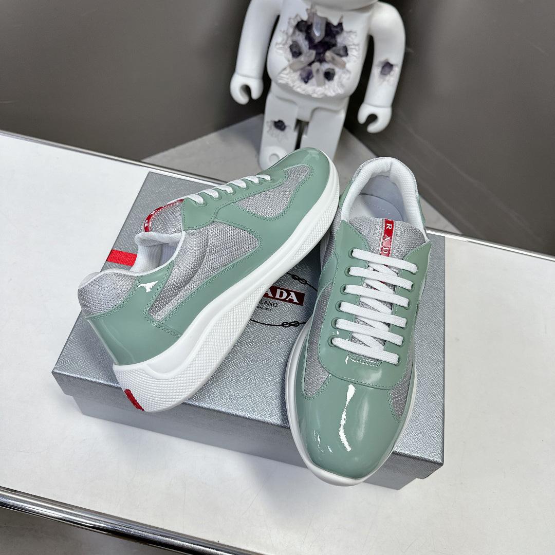 Prada America's Cup Biker Fabric Sneakers - EUR FASHION