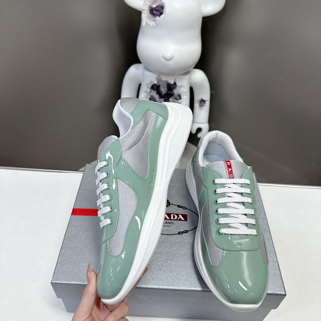 Prada America's Cup Biker Fabric Sneakers - EUR FASHION