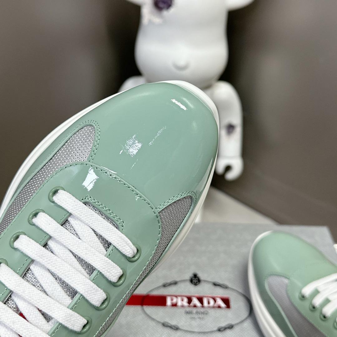 Prada America's Cup Biker Fabric Sneakers - EUR FASHION