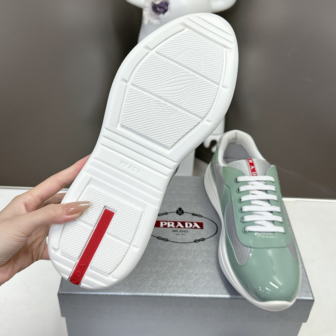 Prada America's Cup Biker Fabric Sneakers - EUR FASHION