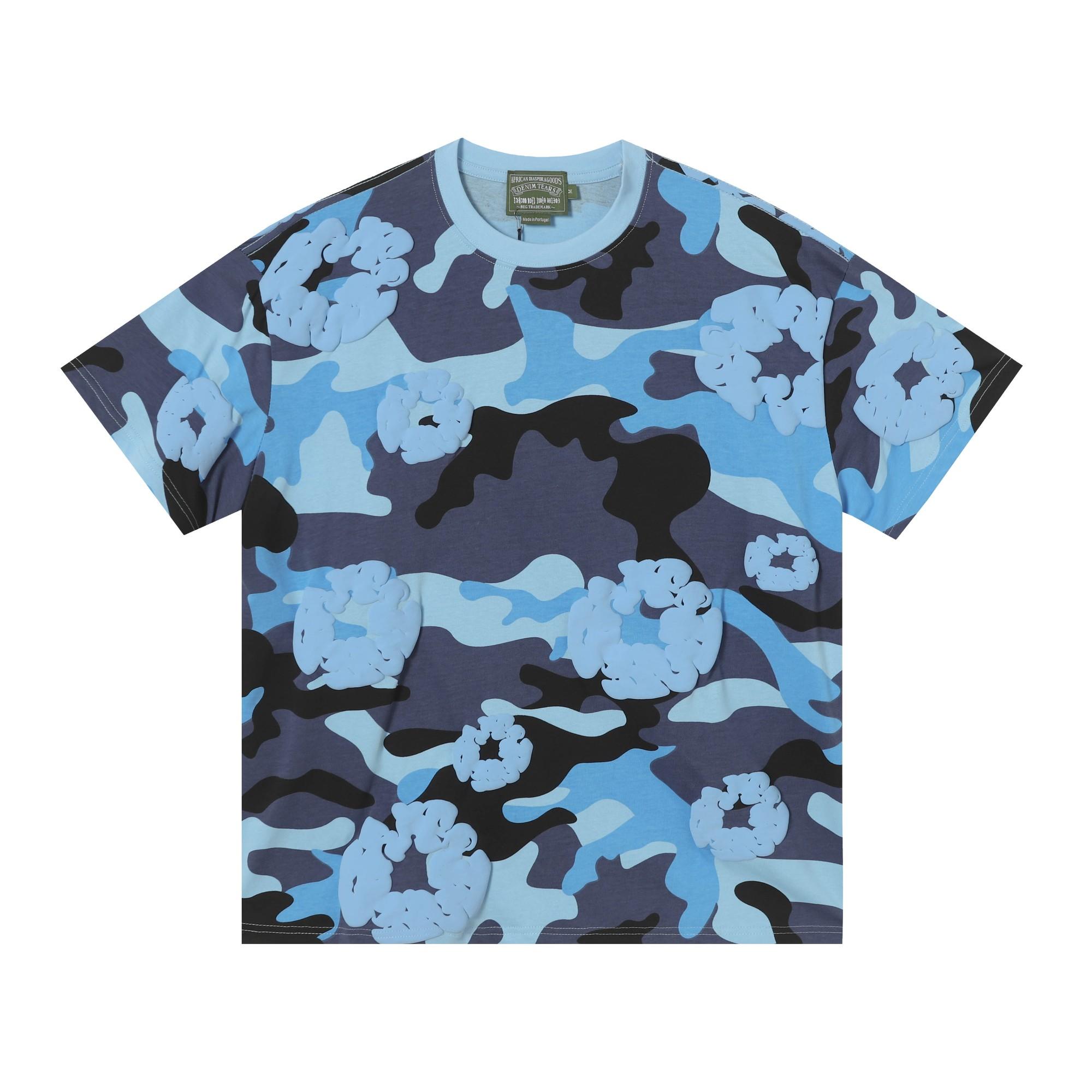 Denim Tears Camo Cotton T-shirt  - EUR FASHION