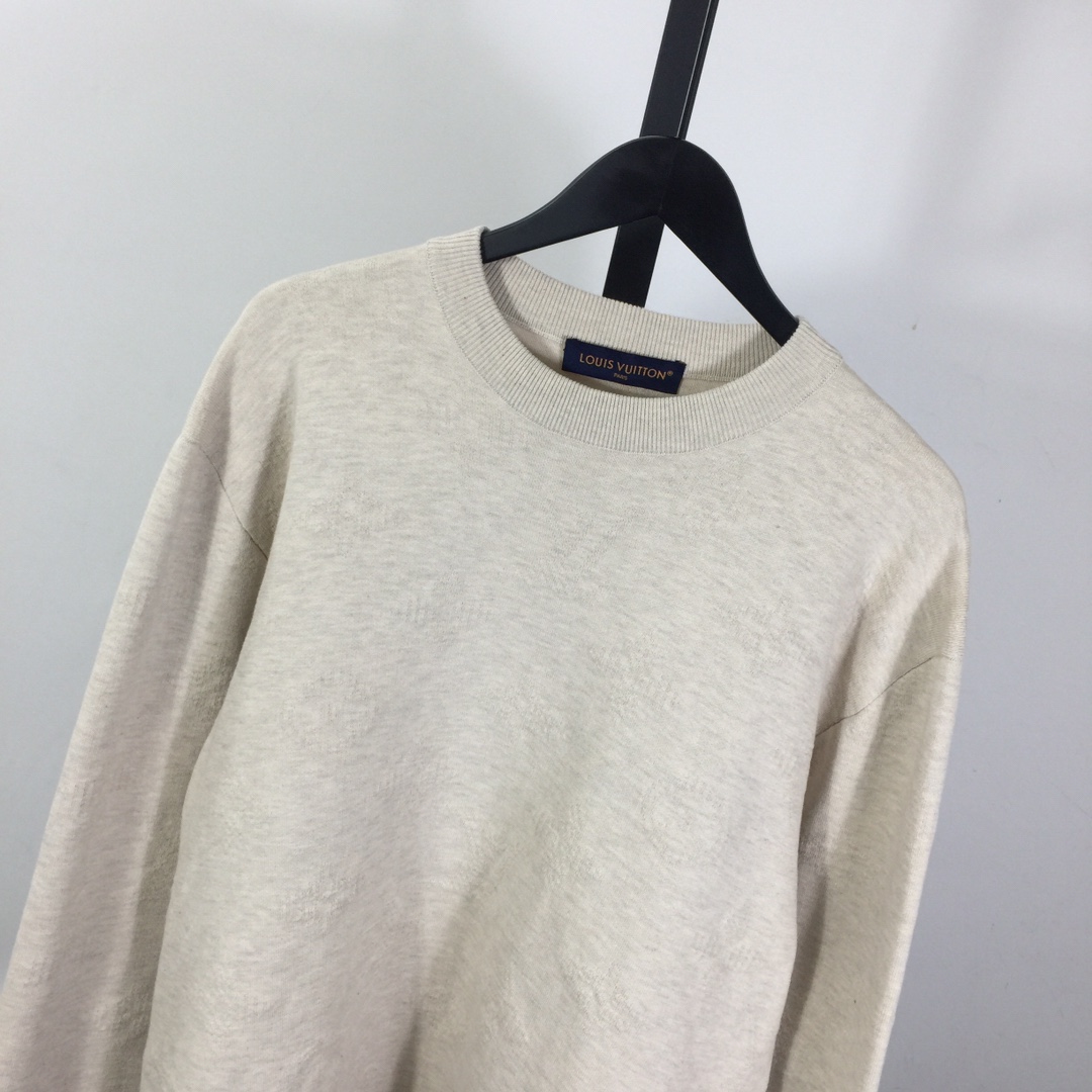 Louis Vuitton Monogram Embossed Crewneck - EUR FASHION