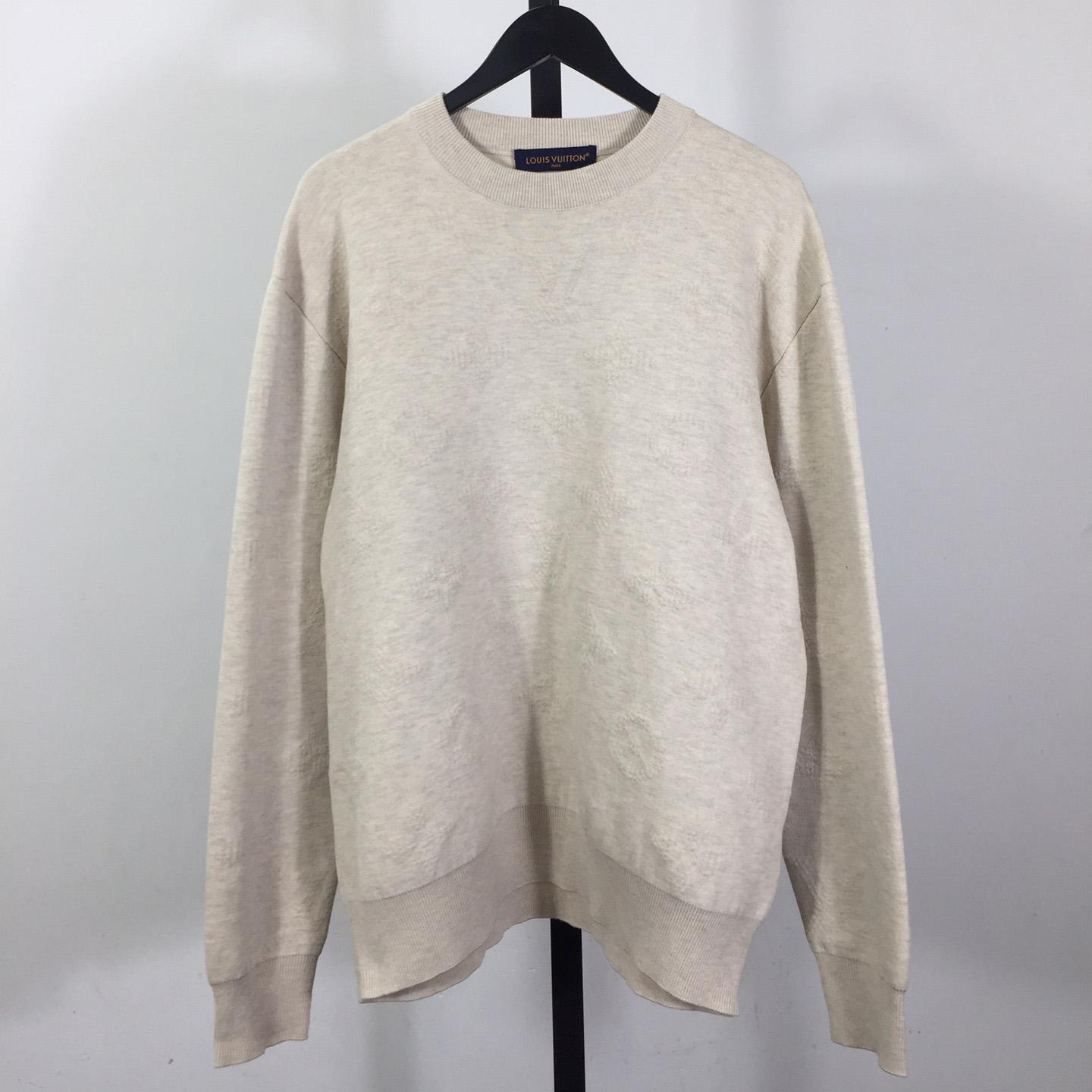 Louis Vuitton Monogram Embossed Crewneck - EUR FASHION
