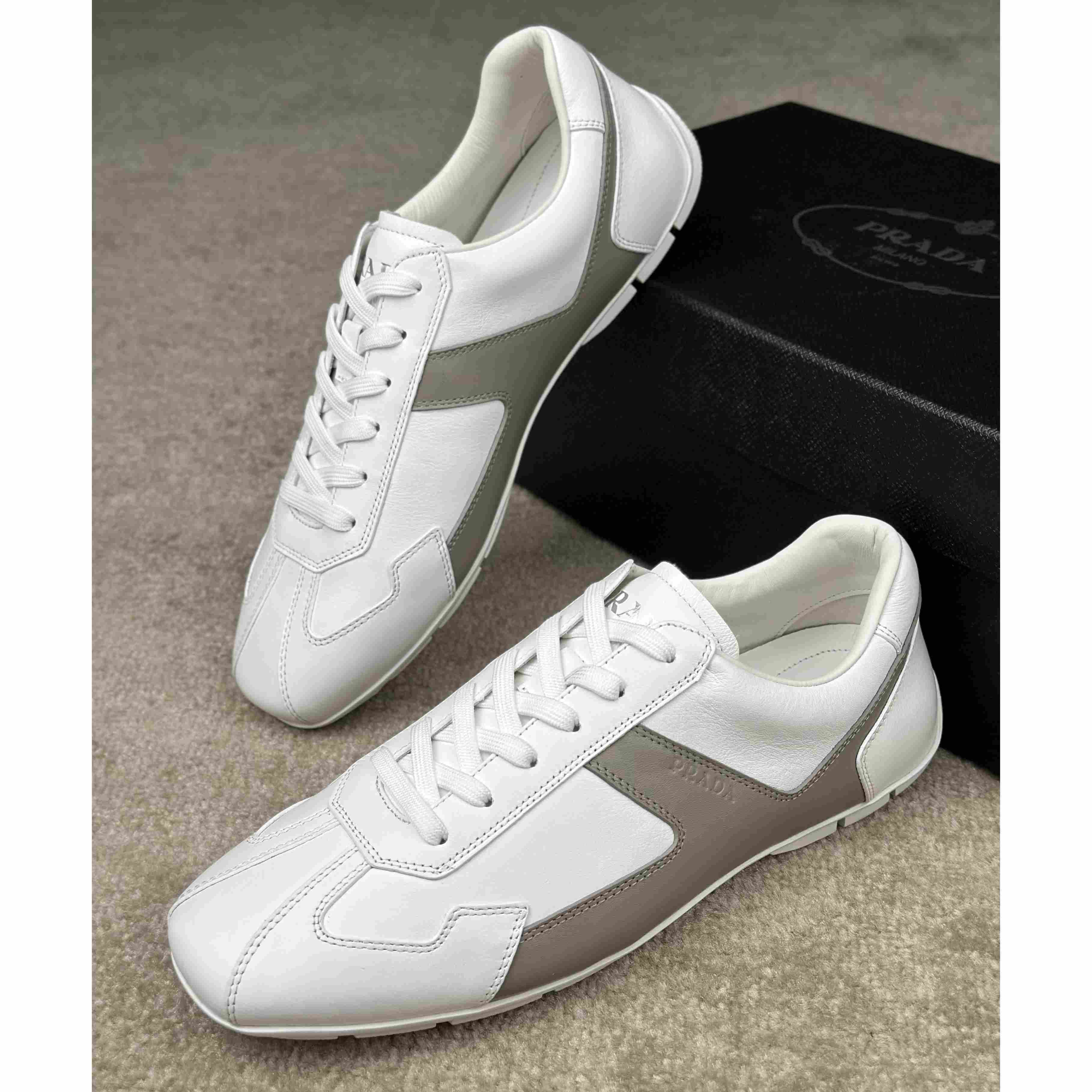 Prada Leather Male Sneaker - EUR FASHION