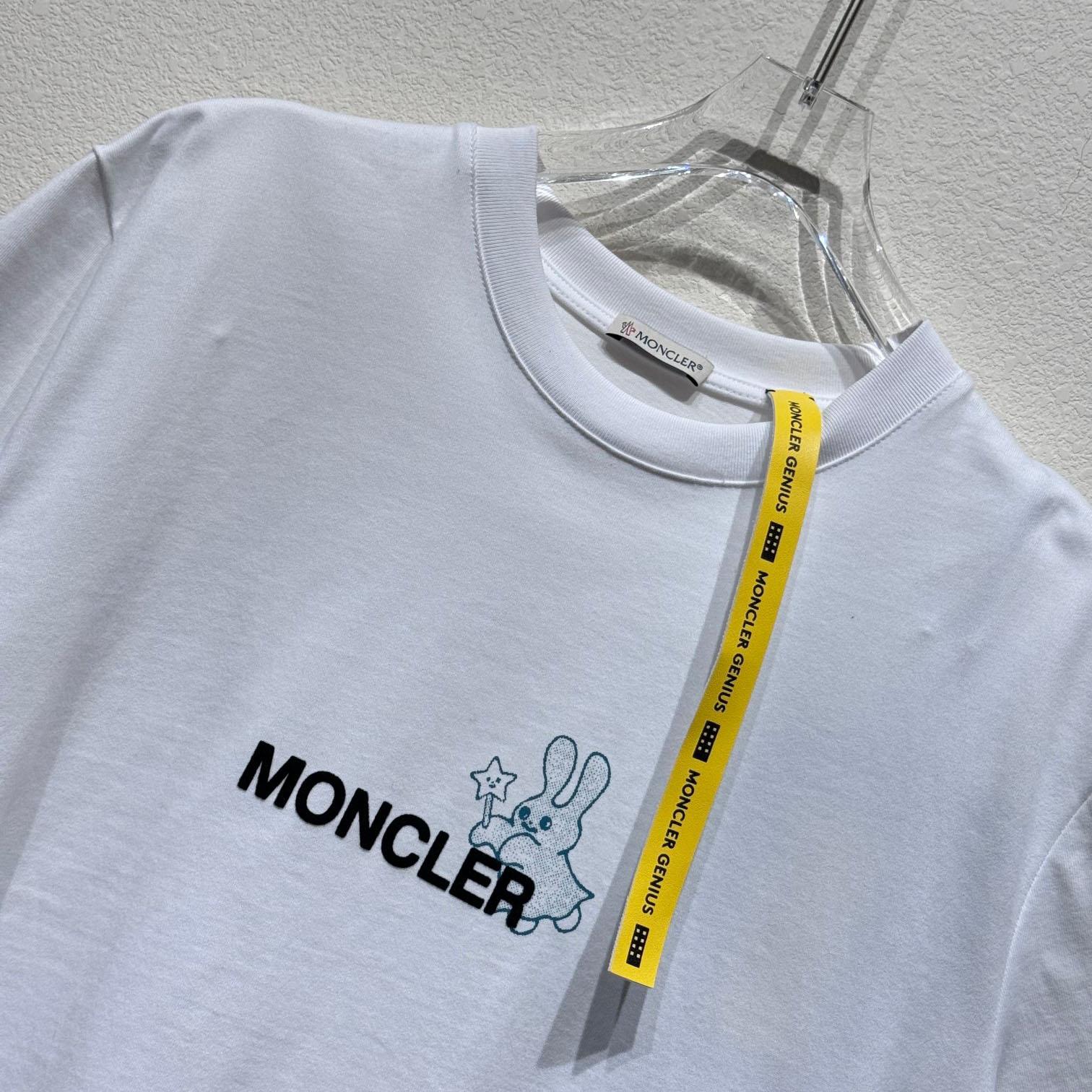 Moncler x FRGMT Cartoon Logo Cotton T-Shirt - EUR FASHION