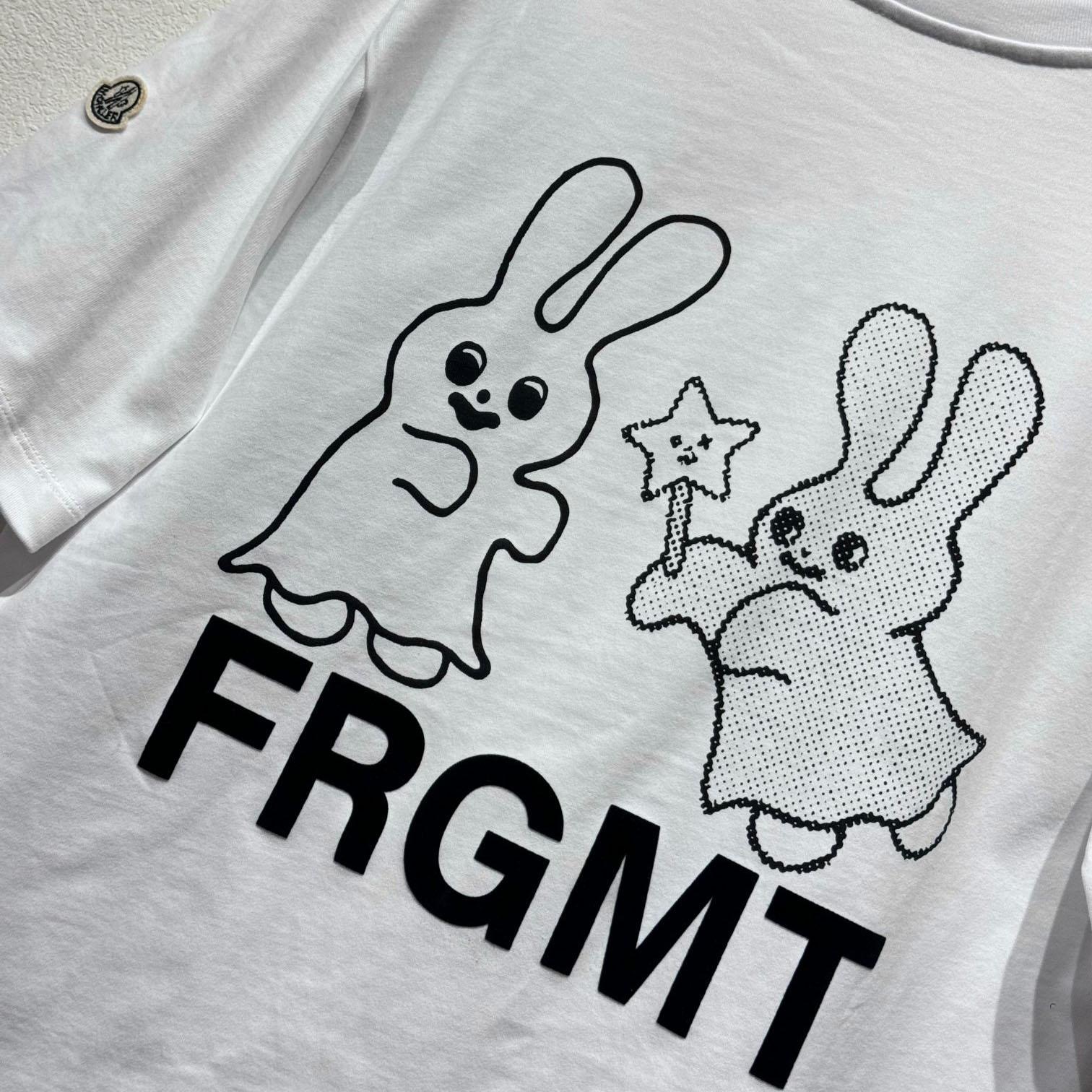 Moncler x FRGMT Cartoon Logo Cotton T-Shirt - EUR FASHION