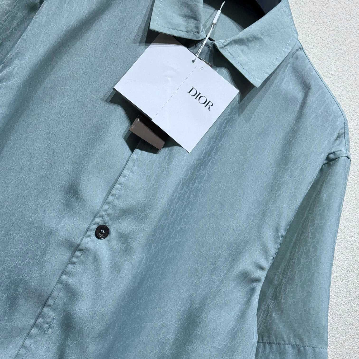 Dior Oblique Short-Sleeved Shirt  - EUR FASHION