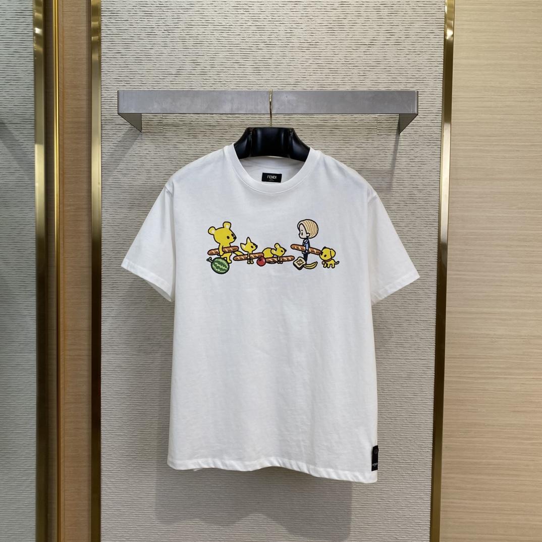 Fendi Silvia And The Baguette T-Shirt - EUR FASHION