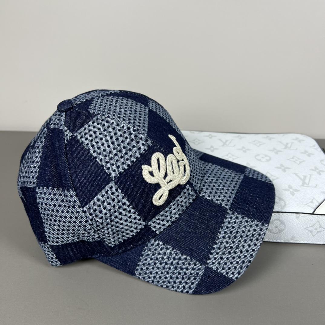 Louis Vuitton Damier 3D Denim Cap - EUR FASHION
