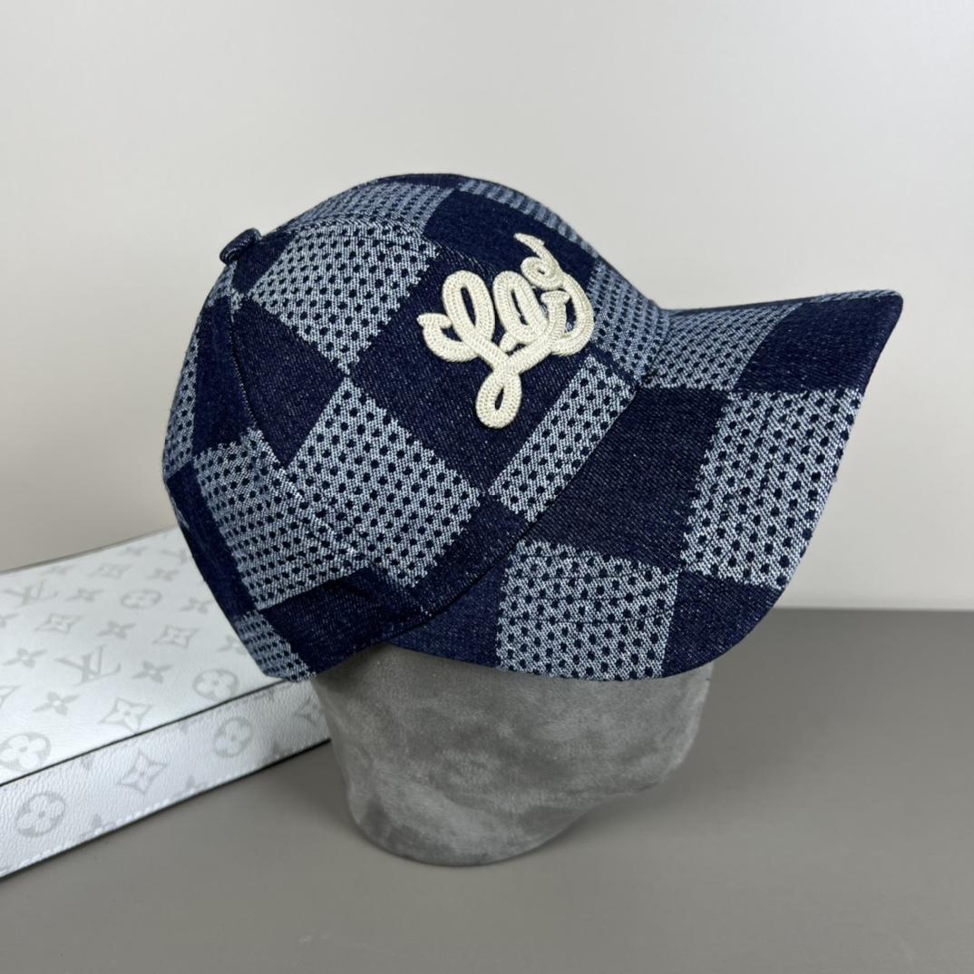 Louis Vuitton Damier 3D Denim Cap - EUR FASHION