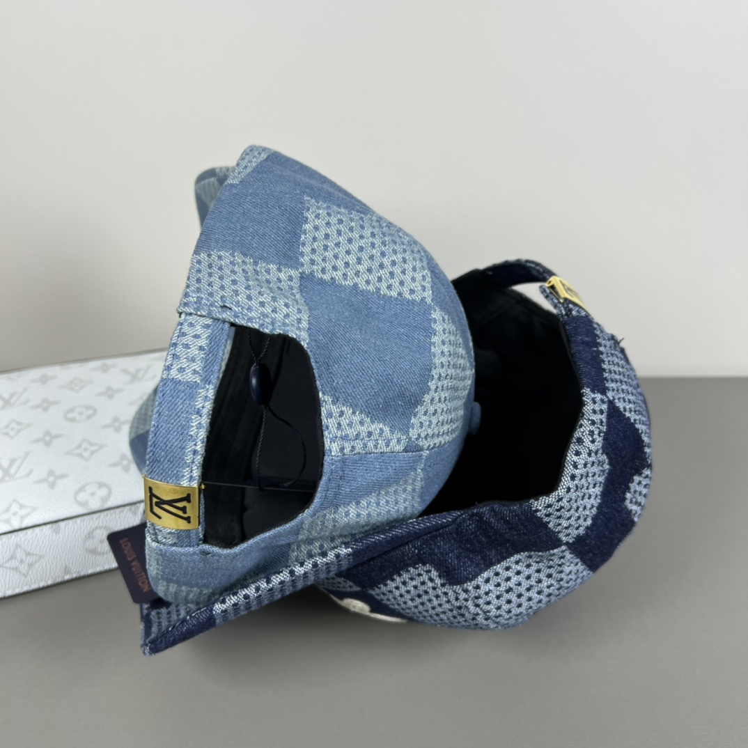 Louis Vuitton Damier 3D Denim Cap - EUR FASHION