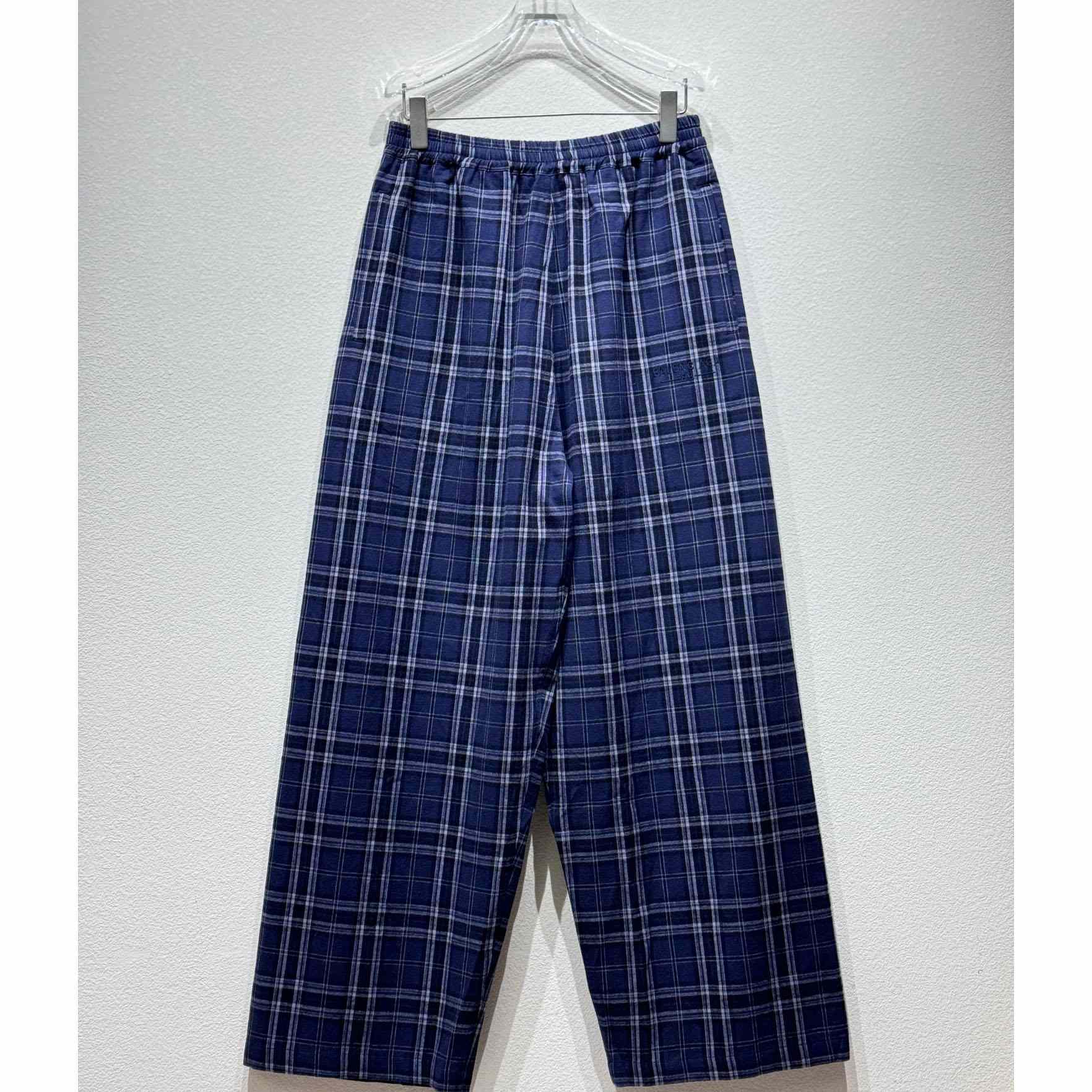 Balenciaga Plaid Casual Pants - EUR FASHION