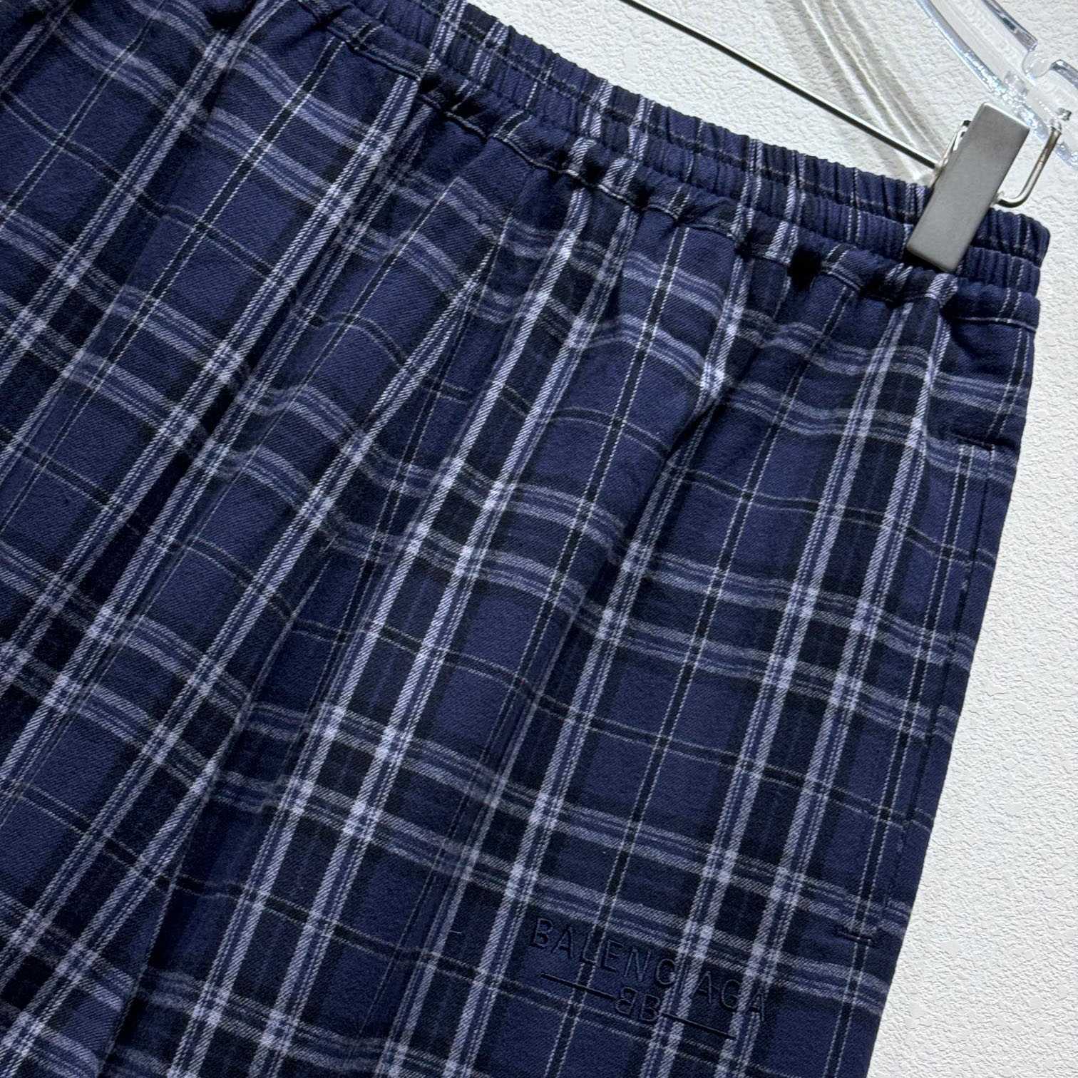 Balenciaga Plaid Casual Pants - EUR FASHION