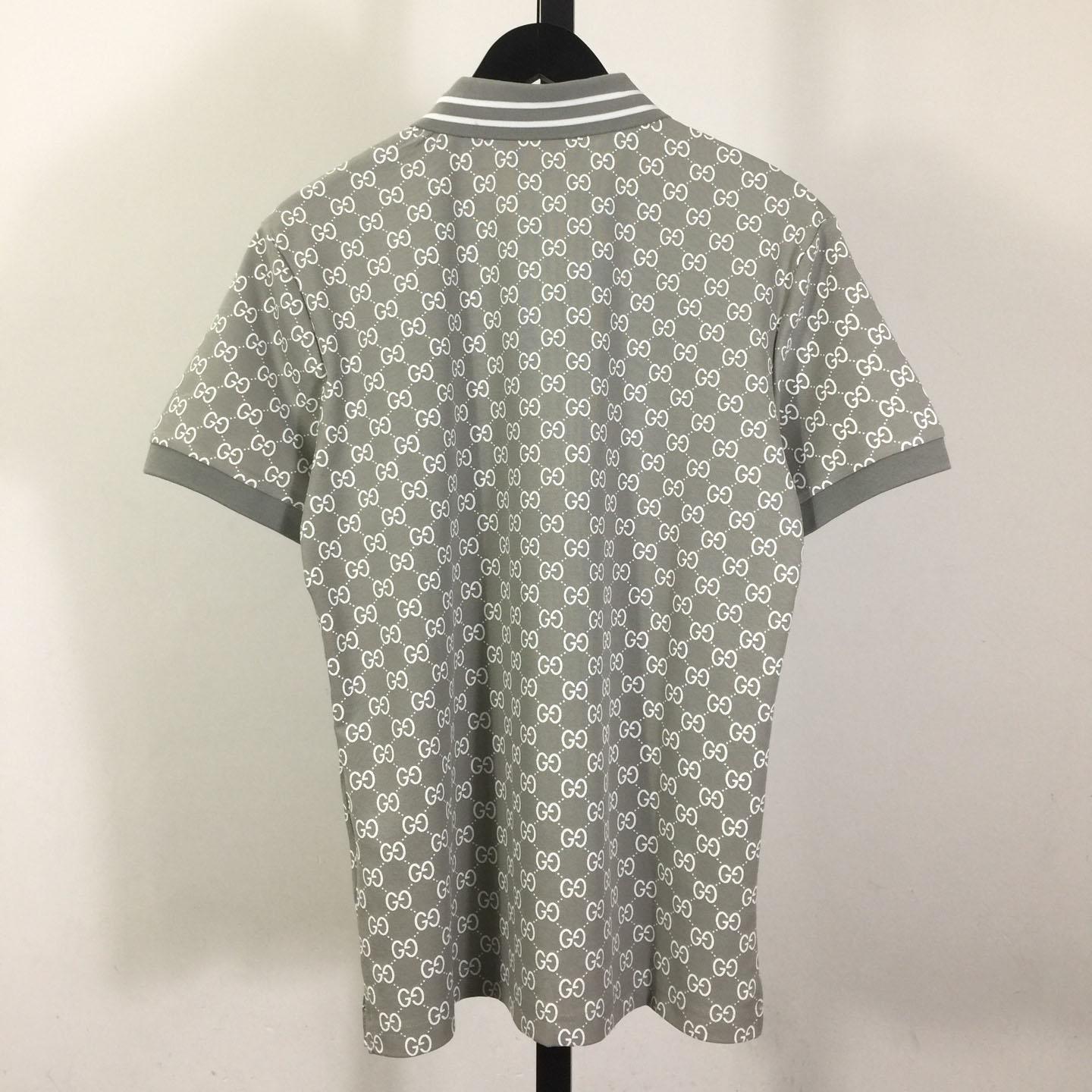 Gucci GG Cotton Lamé Jacquard Polo Shirt - EUR FASHION