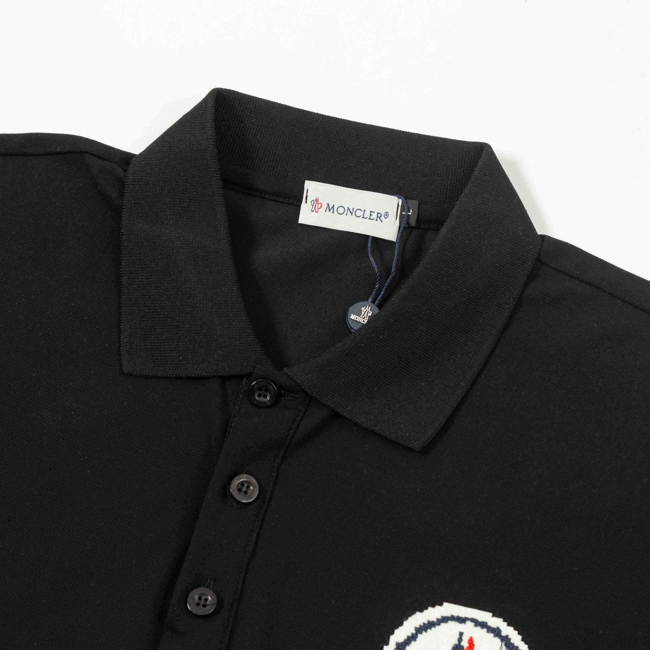Moncler Logo Cotton Polo Shirts - EUR FASHION