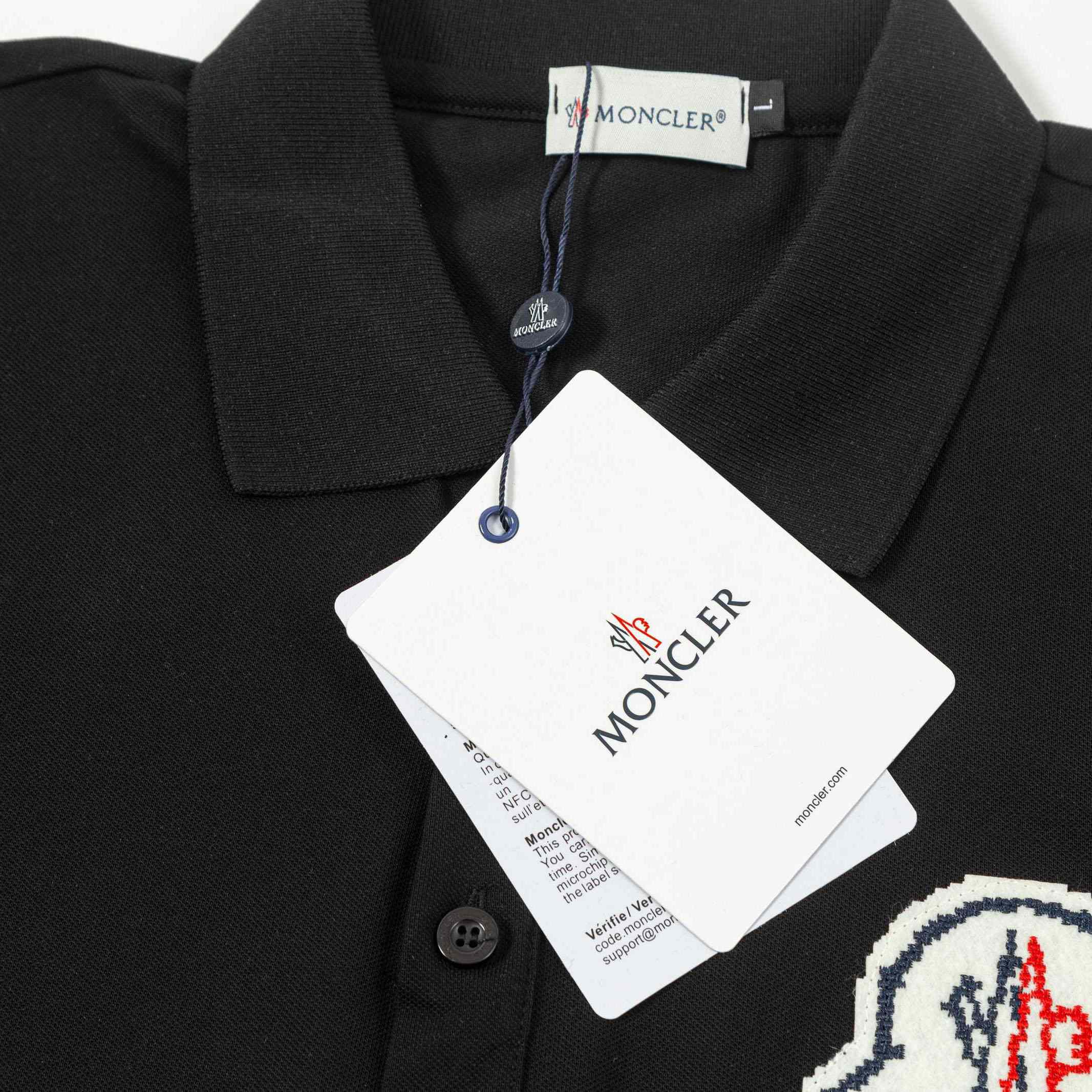 Moncler Logo Cotton Polo Shirts - EUR FASHION