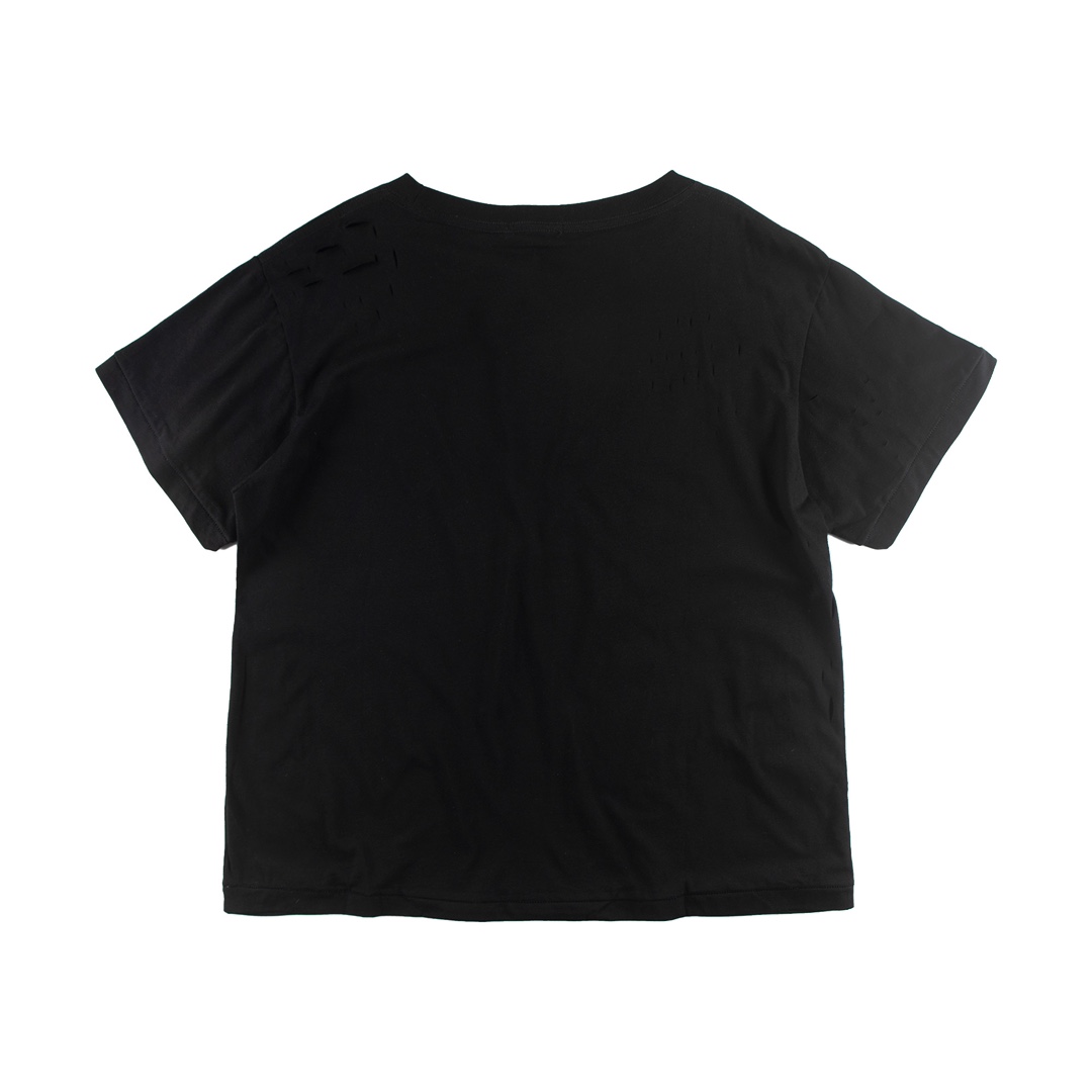 Enfants Riches Déprimés Cropped Distressed Logo-Print Cotton-Jersey - EUR FASHION