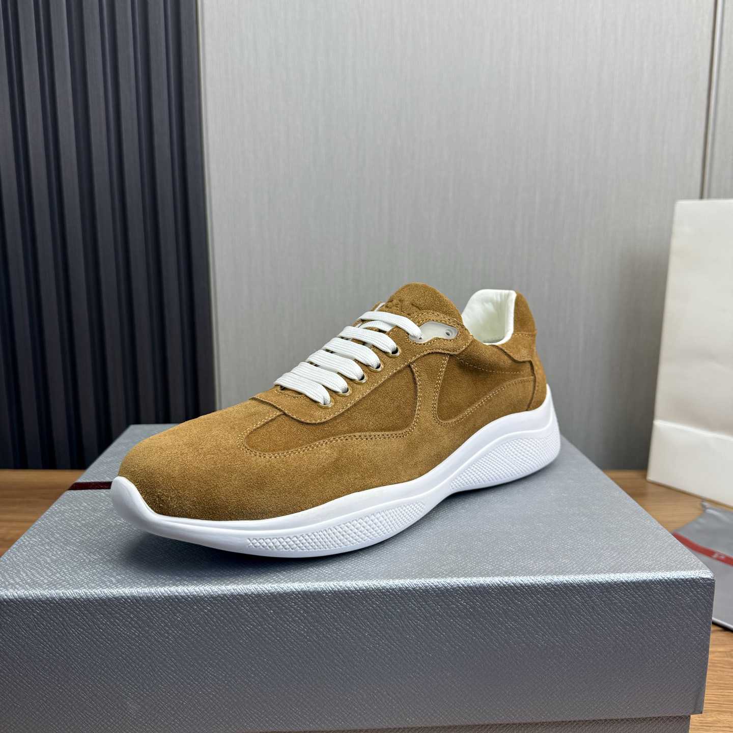 Prada America's Cup Suede Sneakers - EUR FASHION