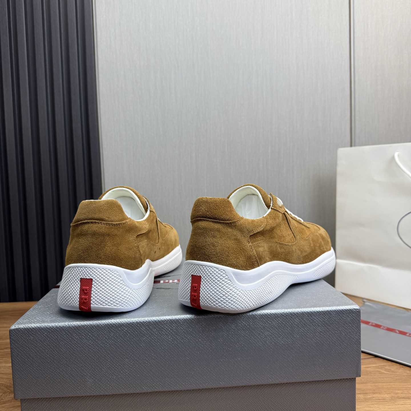 Prada America's Cup Suede Sneakers - EUR FASHION