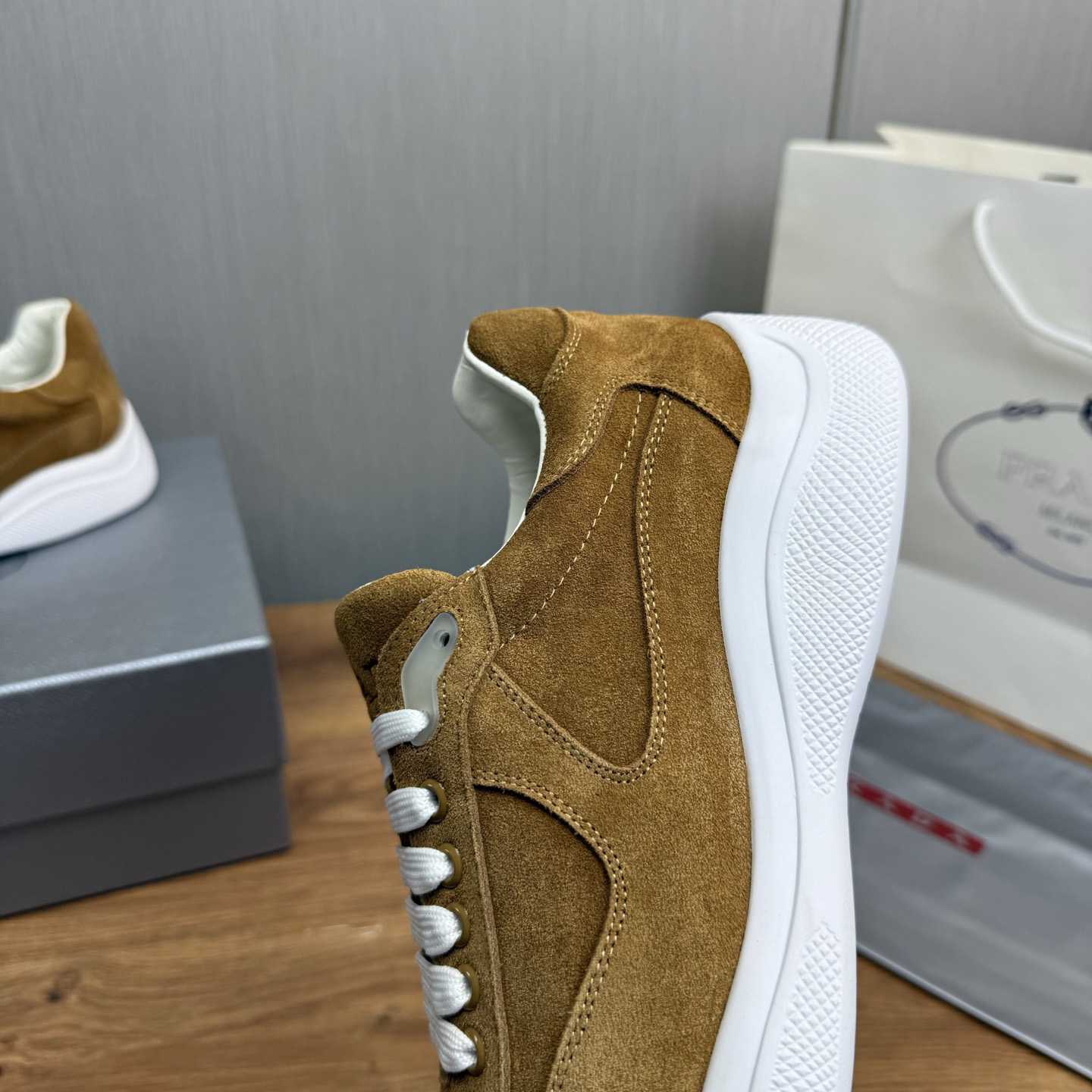 Prada America's Cup Suede Sneakers - EUR FASHION