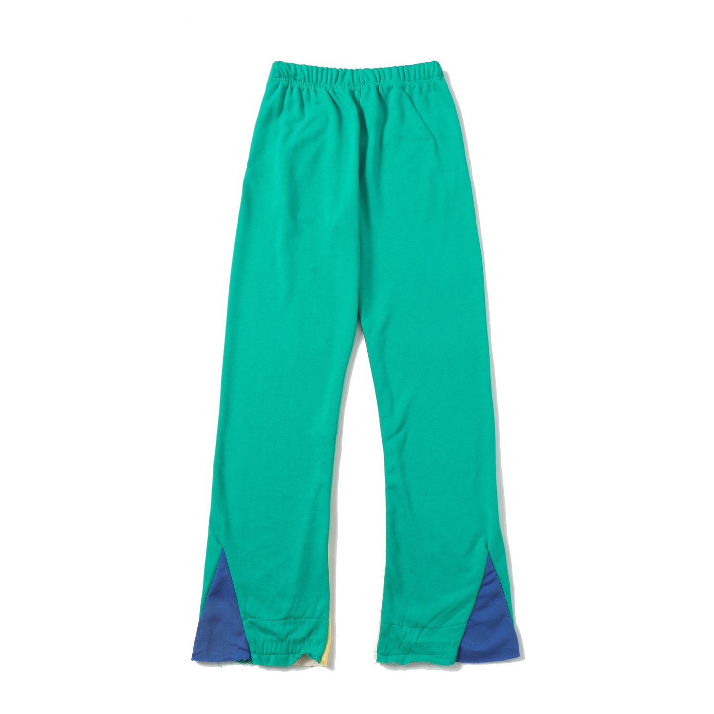 Gallery Dept. Flared Denim-Panelled Logo-Print Cotton-Jersey Sweatpants - EUR FASHION