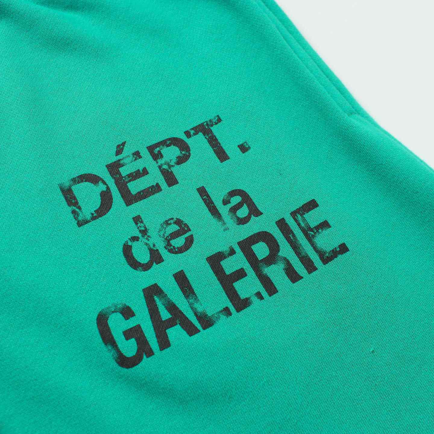Gallery Dept. Flared Denim-Panelled Logo-Print Cotton-Jersey Sweatpants - EUR FASHION