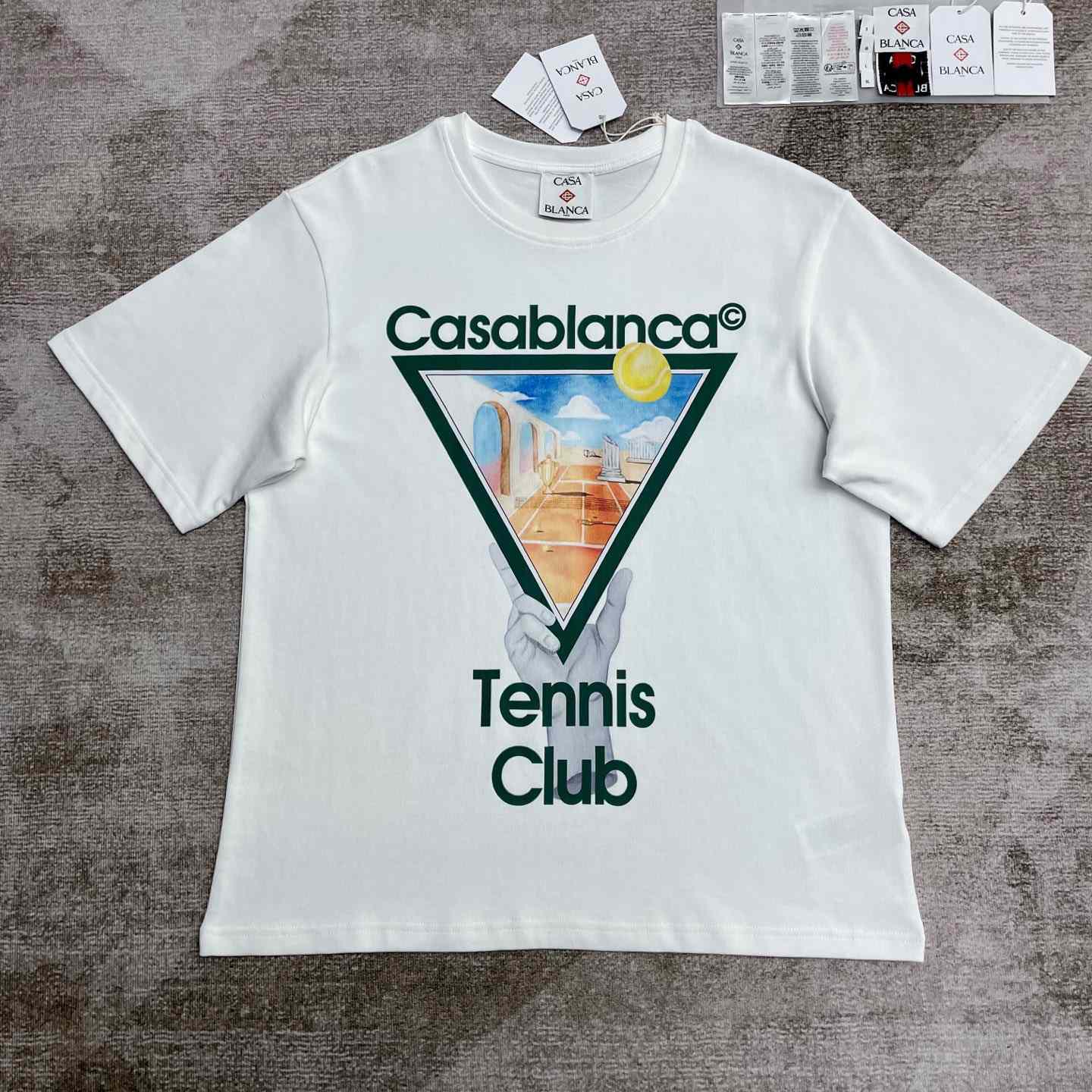 Casablanca Metaphysical Tennis Icon T-shirt  C947 - EUR FASHION