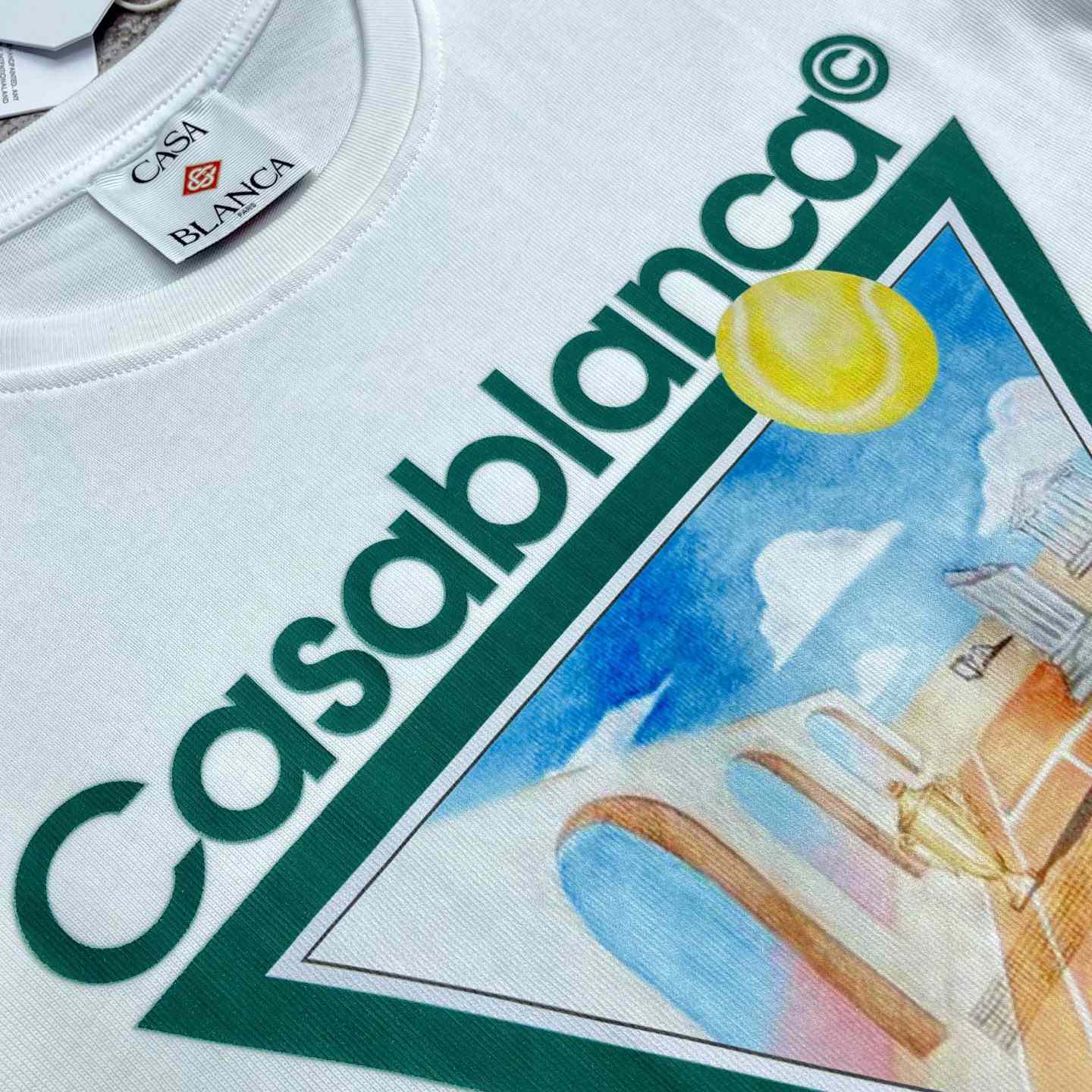 Casablanca Metaphysical Tennis Icon T-shirt  C947 - EUR FASHION
