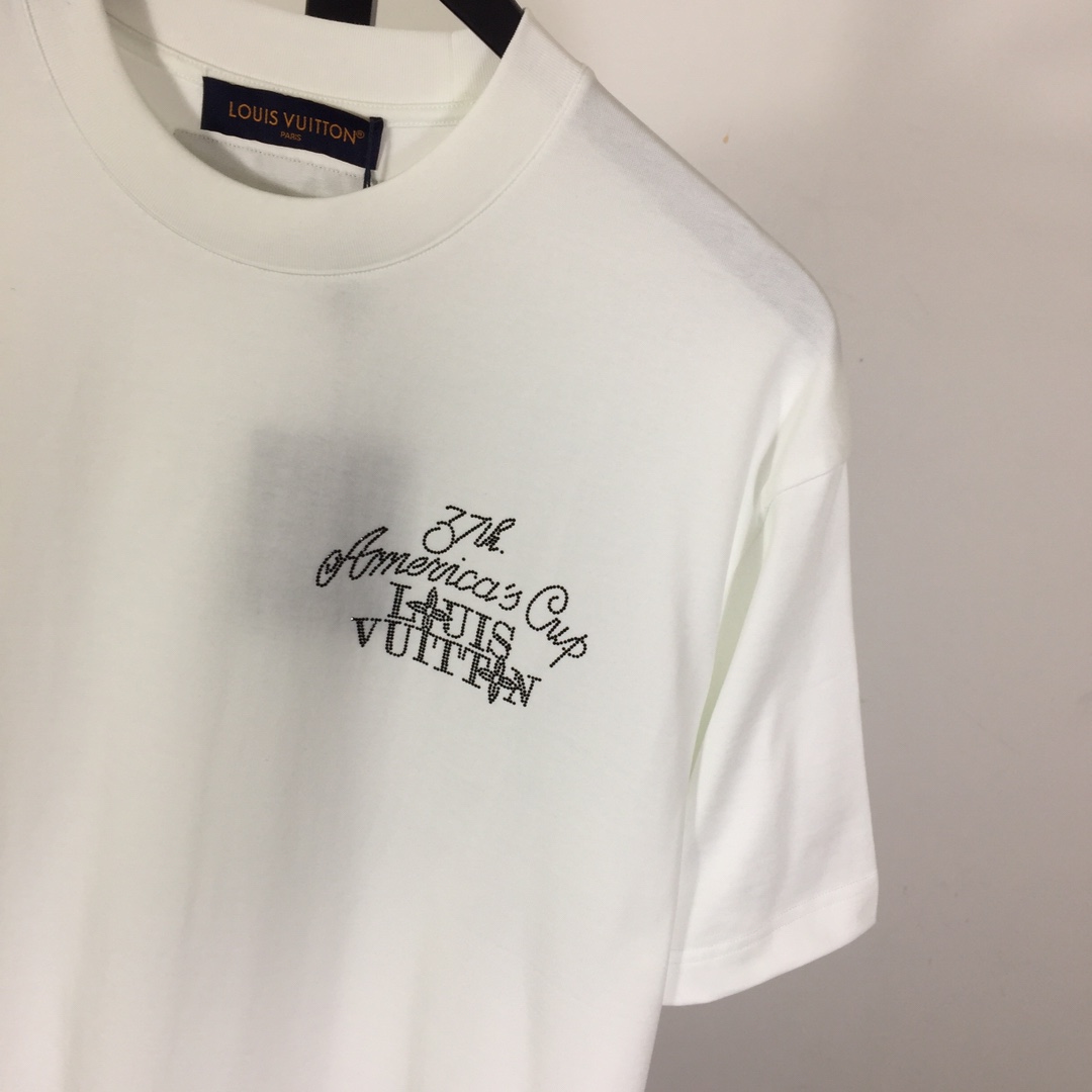 Louis Vuitton Embellished Short-Sleeved Cotton Crewneck - EUR FASHION