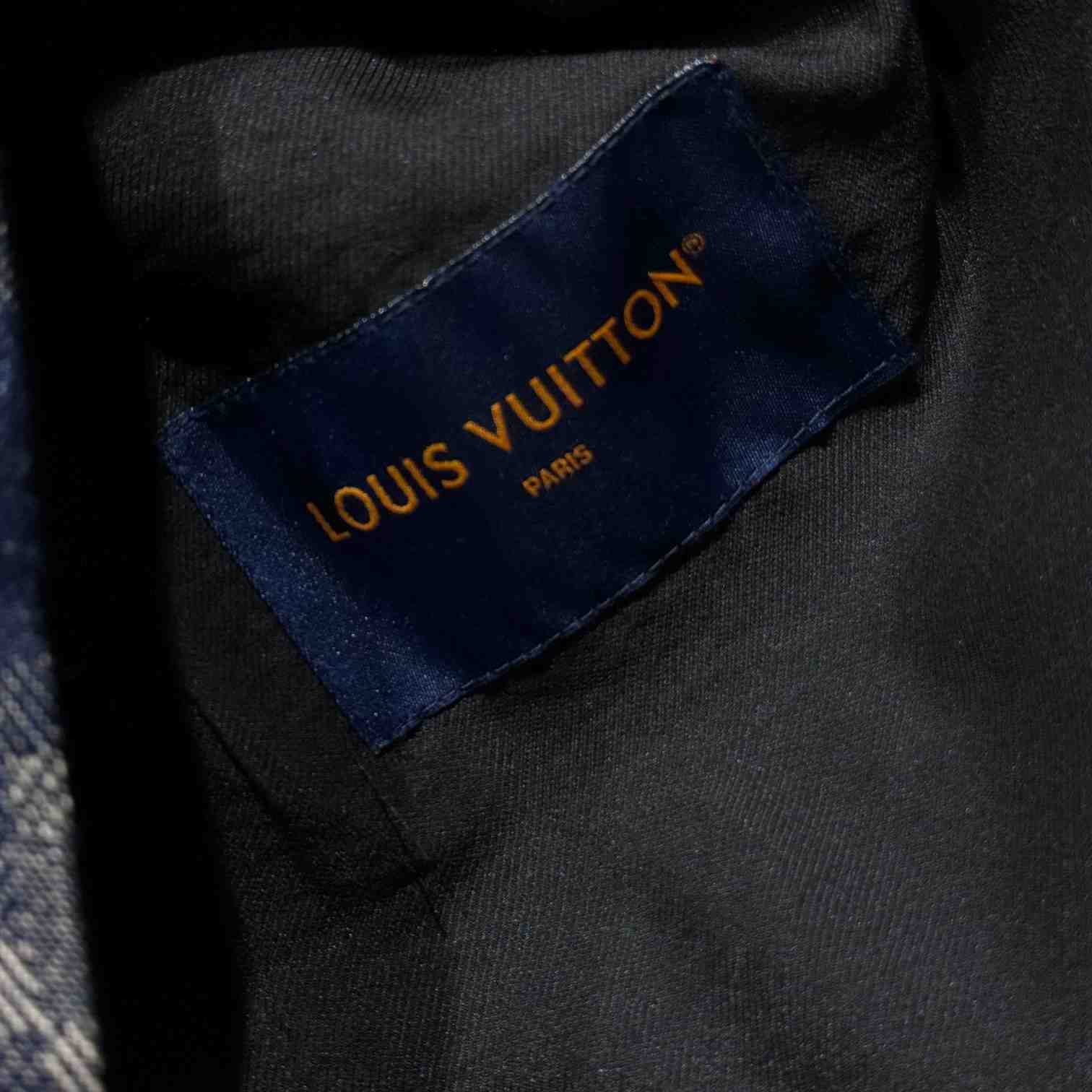 Louis Vuitton Graphic Collarless Denim Jacket   - EUR FASHION