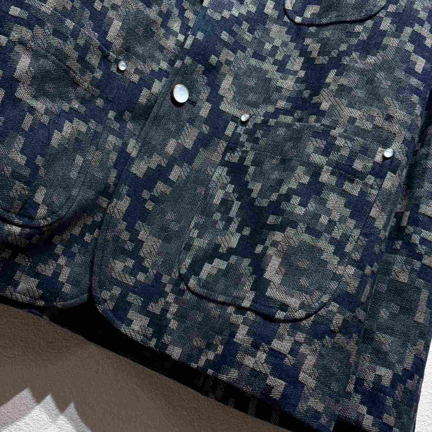 Louis Vuitton Graphic Collarless Denim Jacket   - EUR FASHION