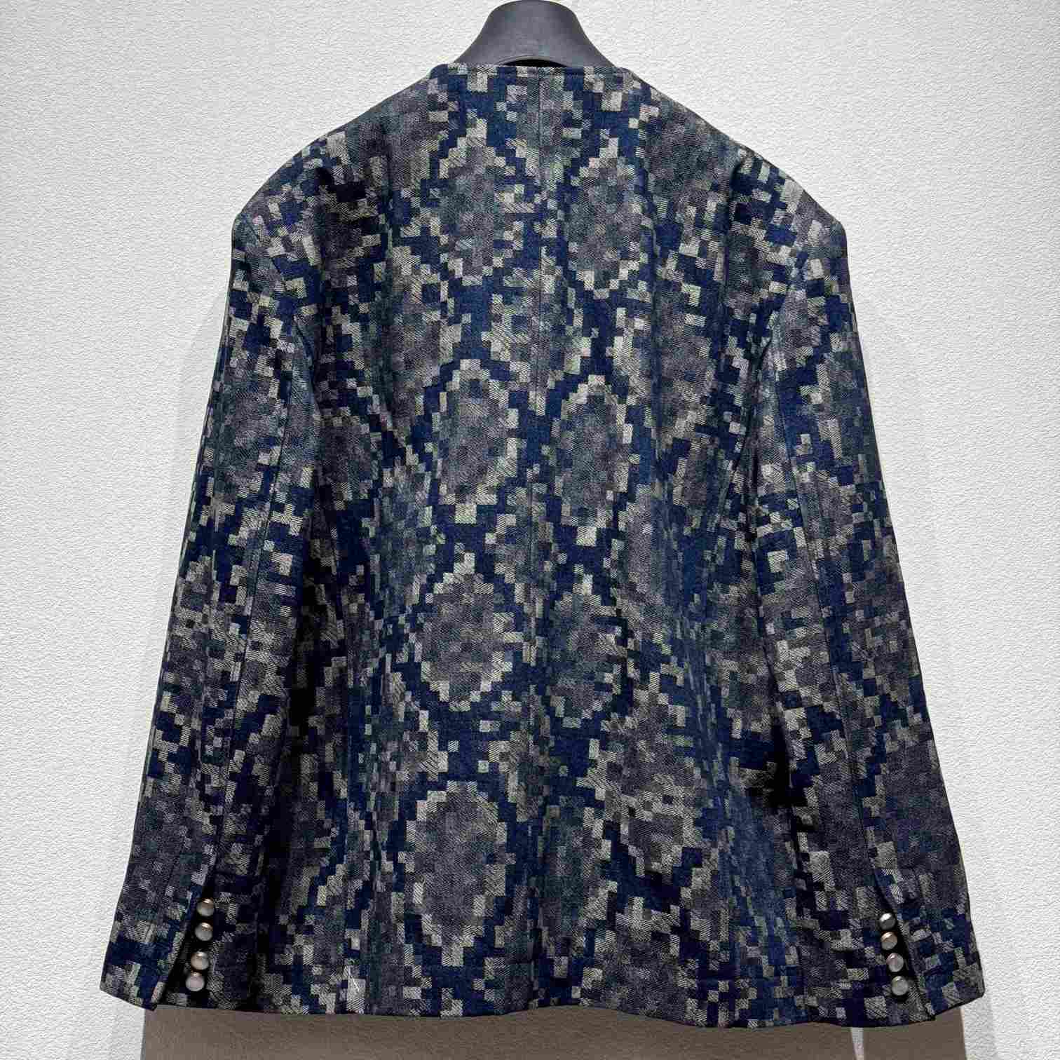 Louis Vuitton Graphic Collarless Denim Jacket   - EUR FASHION