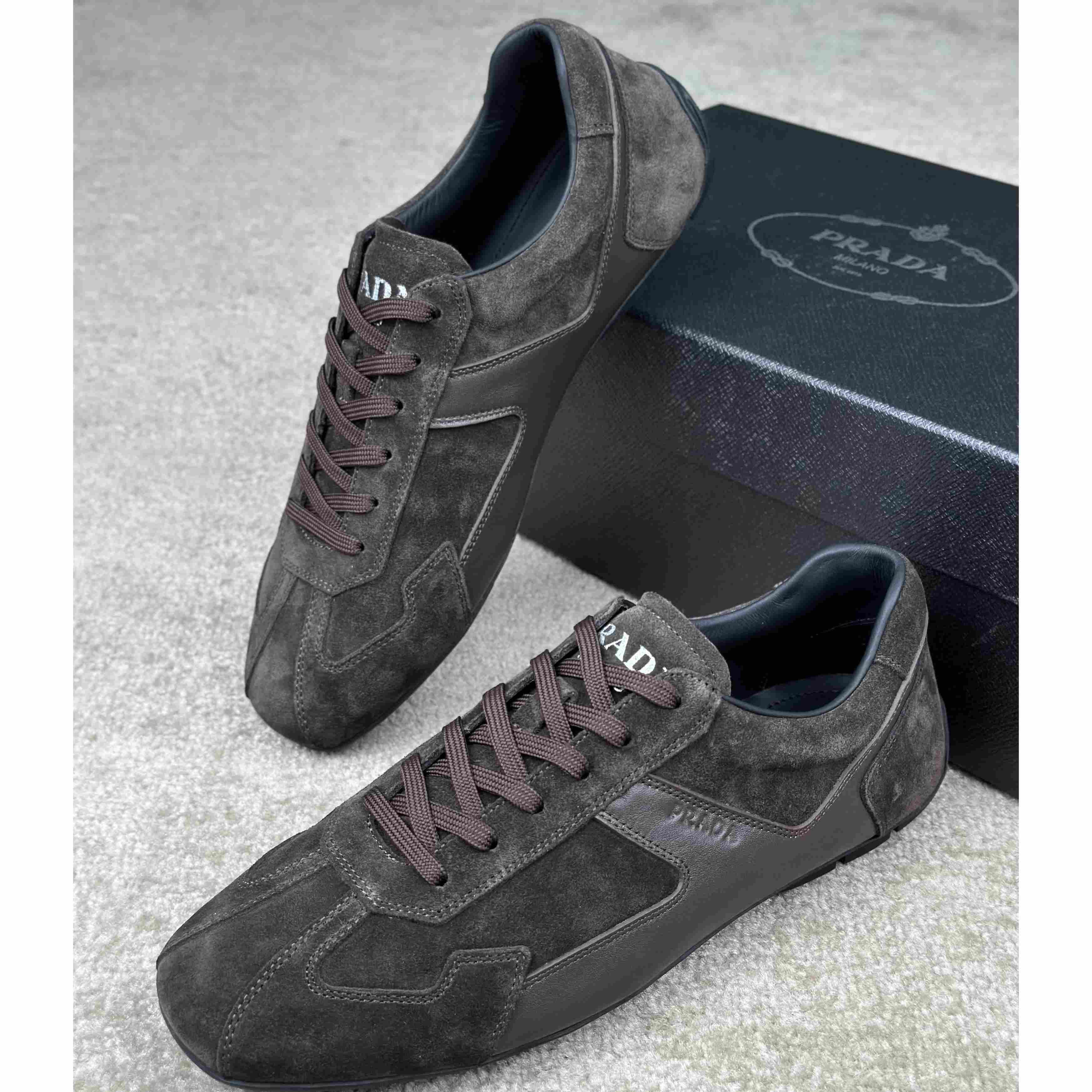 Prada Leather Male Sneaker - EUR FASHION