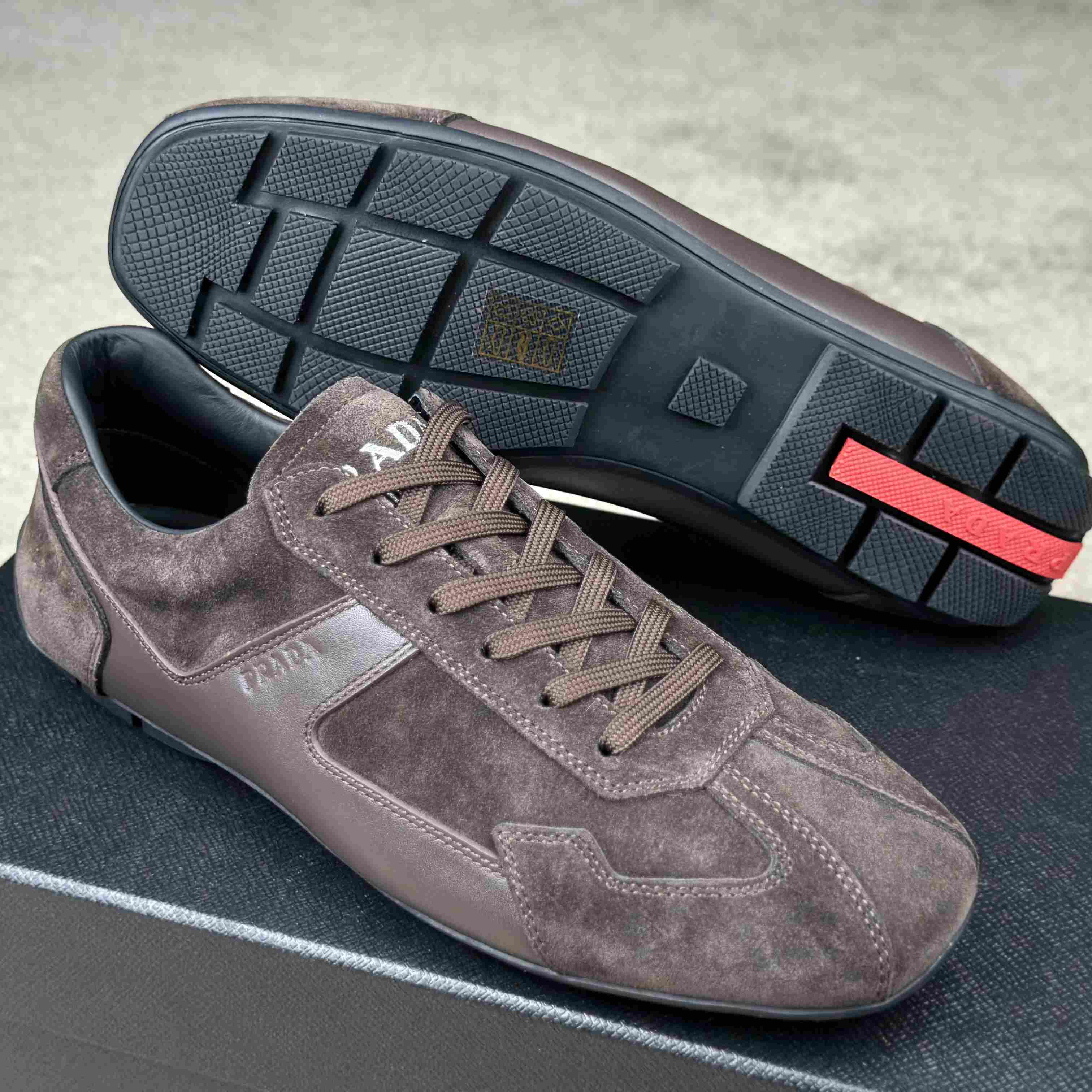 Prada Leather Male Sneaker - EUR FASHION