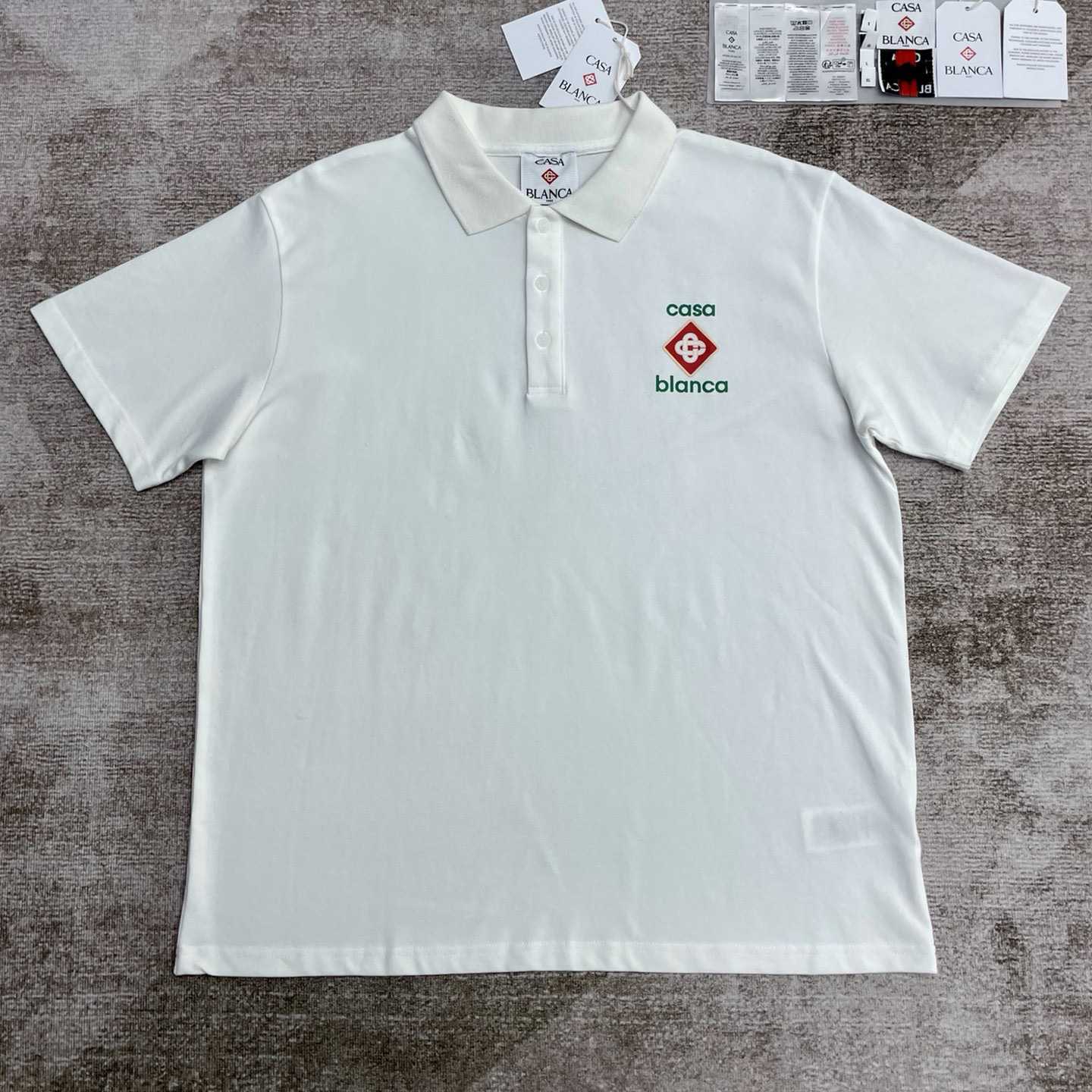 Casablanca Logo Piqué Polo Shirt   c1000 - EUR FASHION