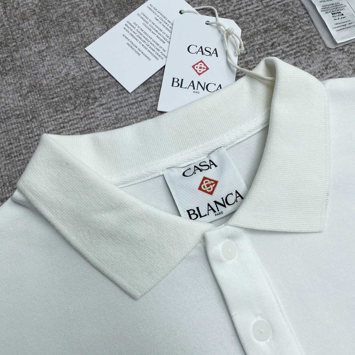 Casablanca Logo Piqué Polo Shirt   c1000 - EUR FASHION