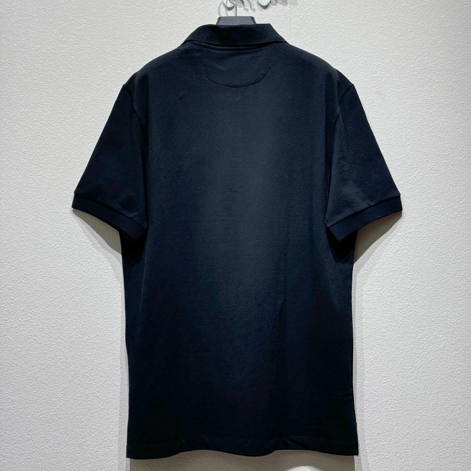 Fendi Black Cotton Polo Shirt - EUR FASHION