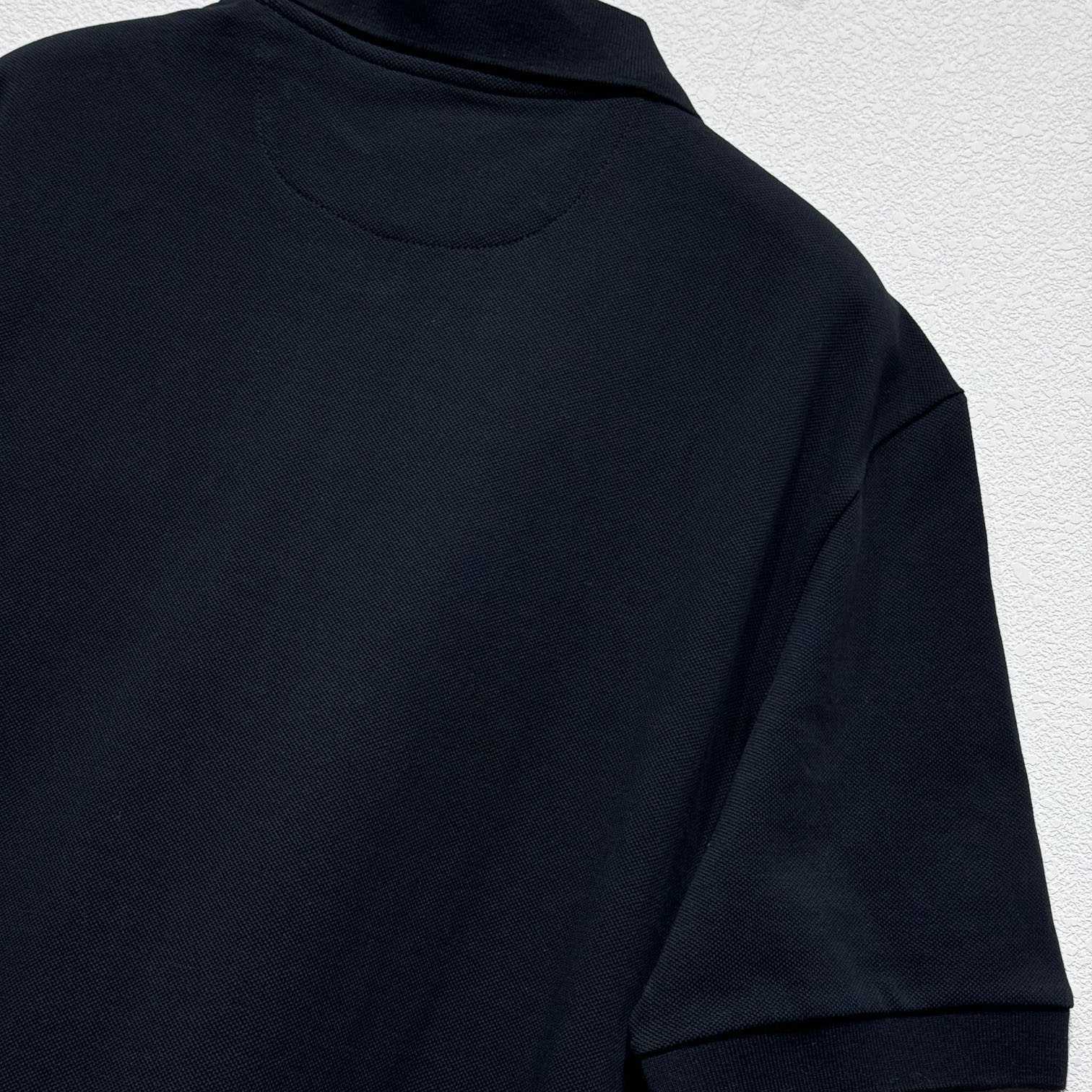 Fendi Black Cotton Polo Shirt - EUR FASHION