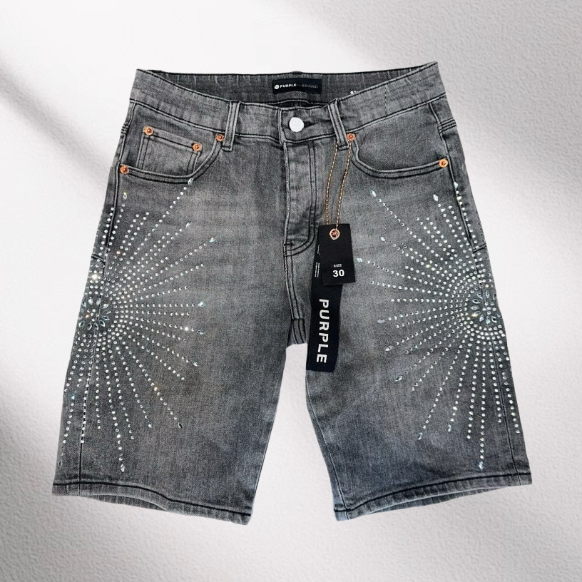 Purple-Brand Denim Shorts    6012 - EUR FASHION