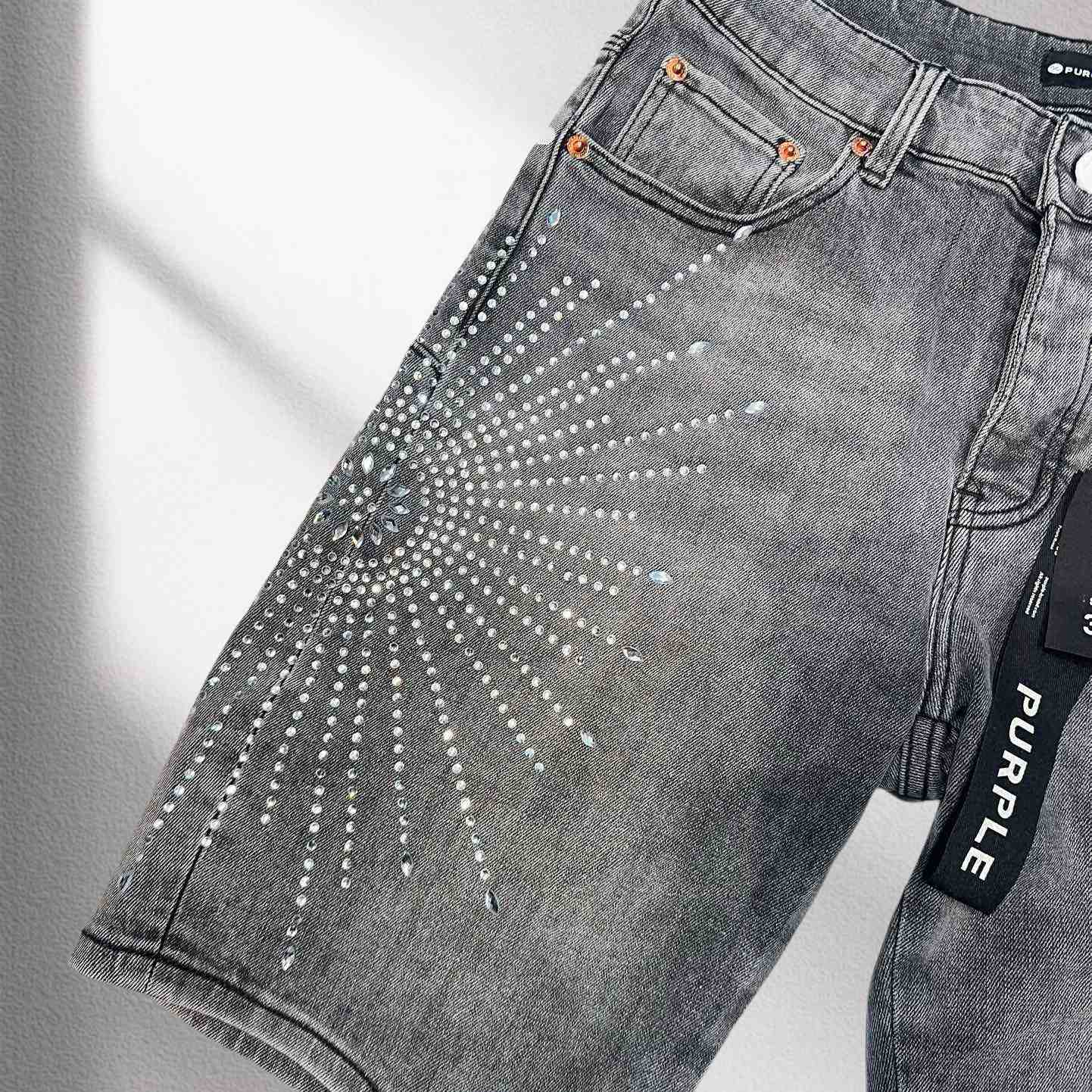 Purple-Brand Denim Shorts    6012 - EUR FASHION
