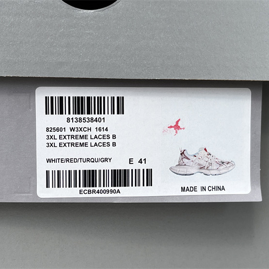 Balenciaga 3XL Extreme Laces B Sneaker In White - EUR FASHION