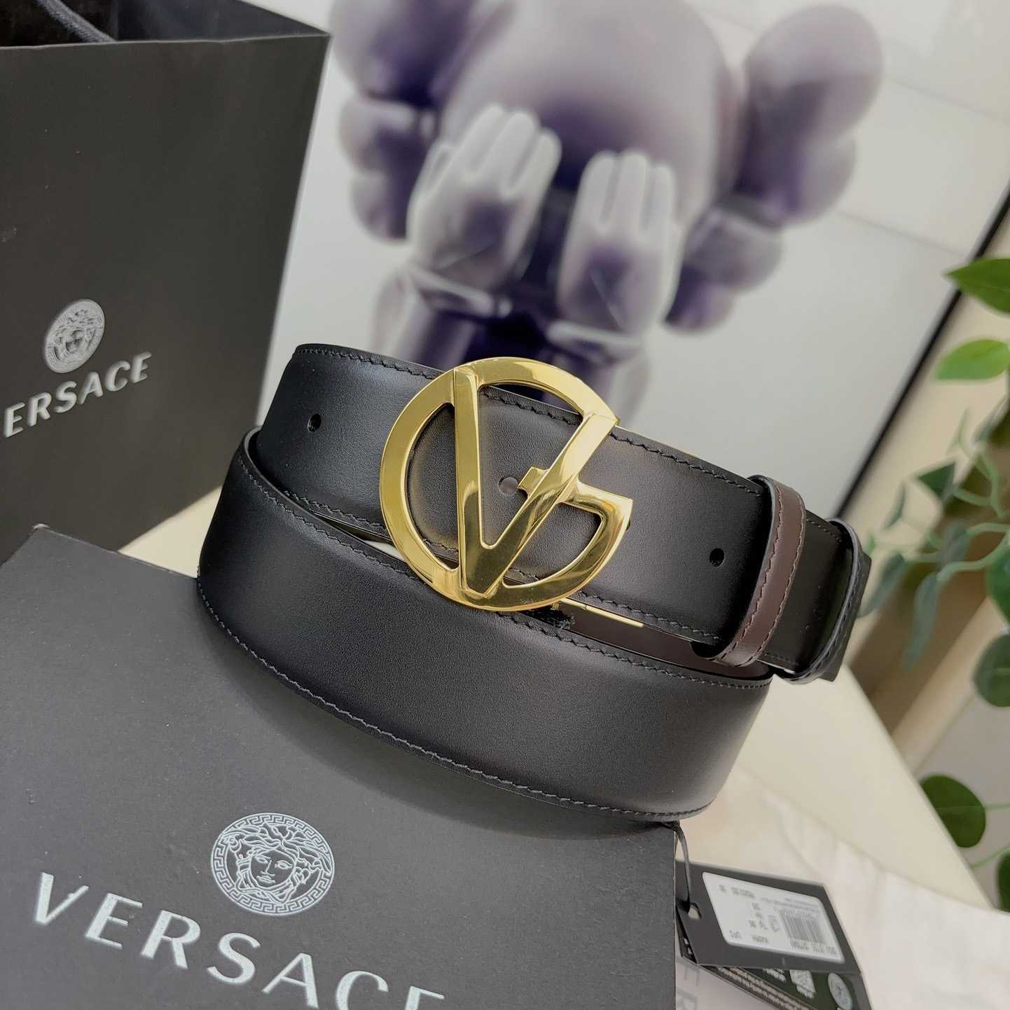 Versace Leather Belt   40mm - EUR FASHION